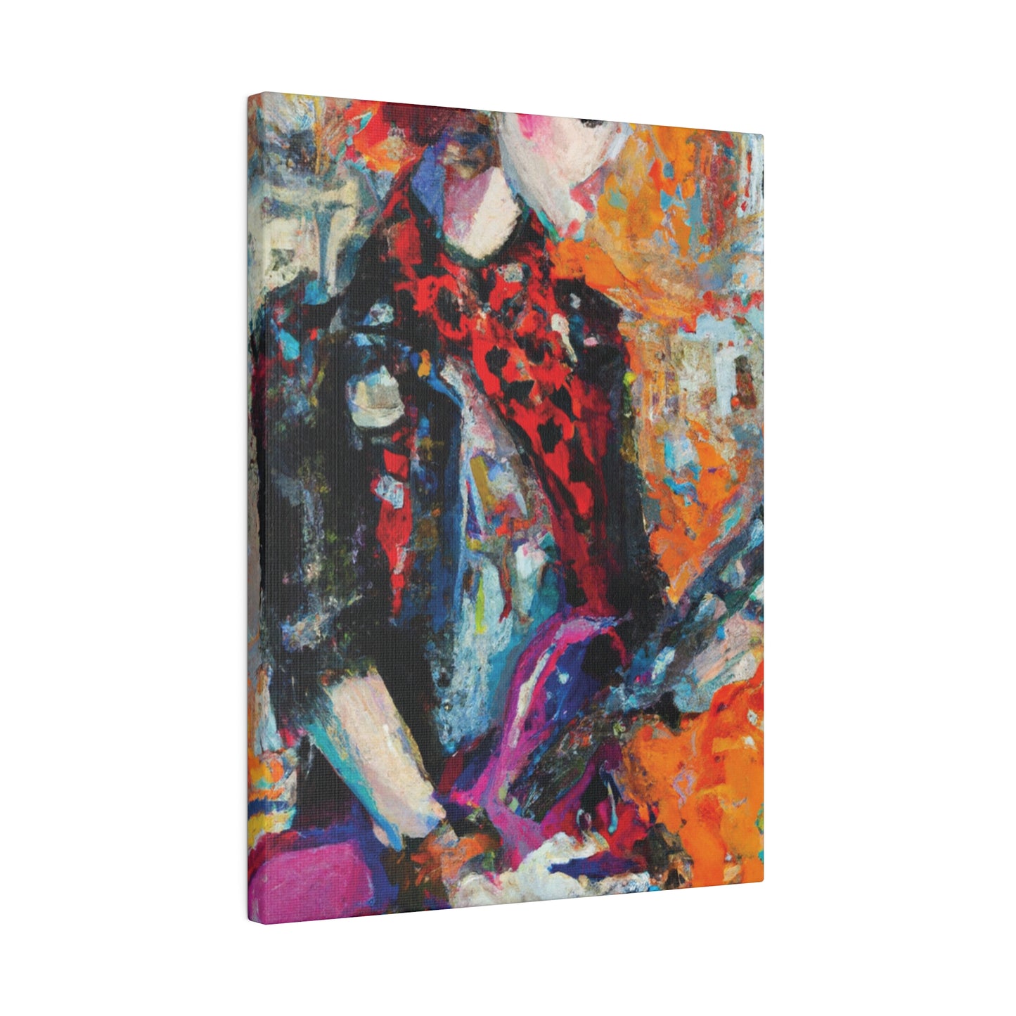 9348Q - Rockstar Oil Painting Style Print | Poster | Home Decor | Wall Art | Music Art | Canvas