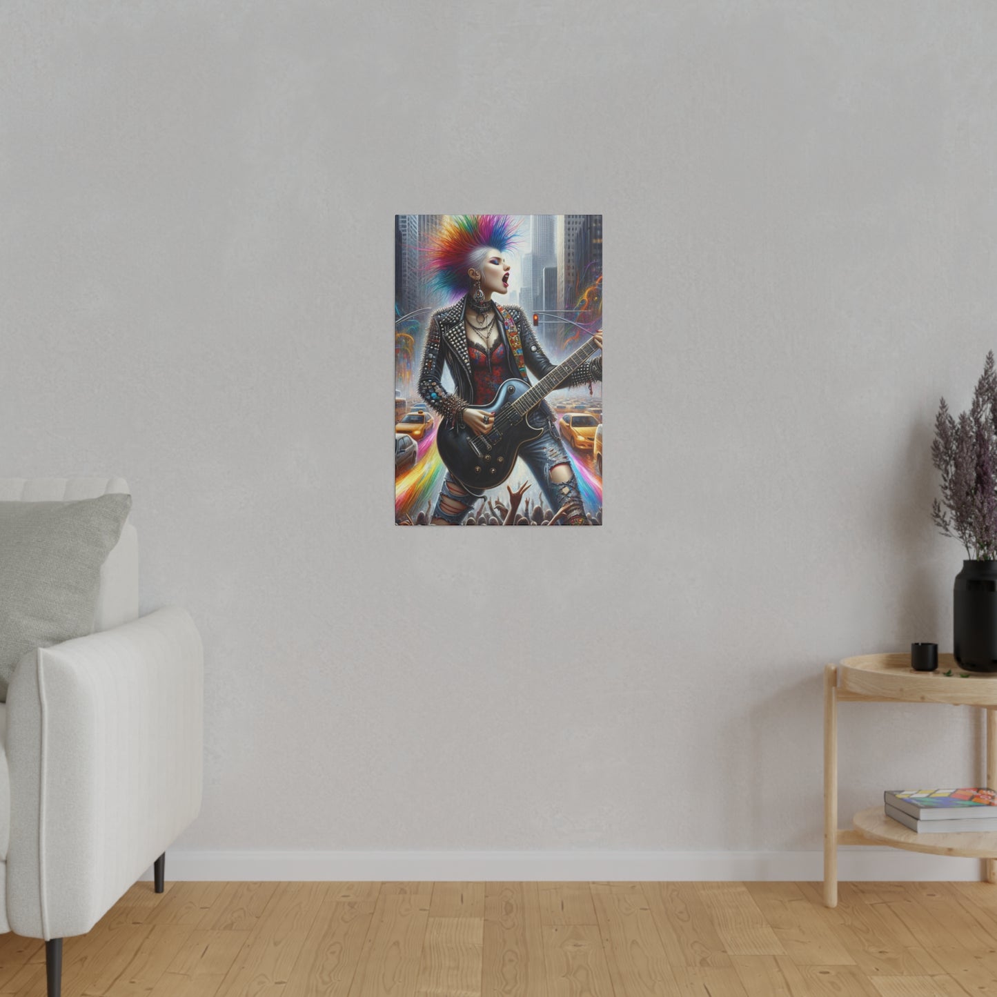 7301Z - Rockstar Oil Painting Style Print | Poster | Home Decor | Wall Art | Music Art | Canvas