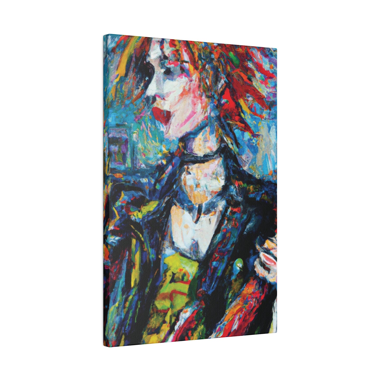 5997K - Rockstar Oil Painting Style Print | Poster | Home Decor | Wall Art | Music Art | Canvas