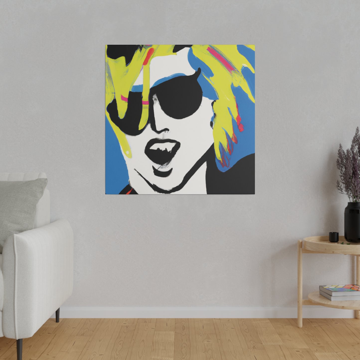 7500X - Rockstar Painting Print | Face | Abstract | Poster | Home Decor | Wall Art | Music Art | Canvas