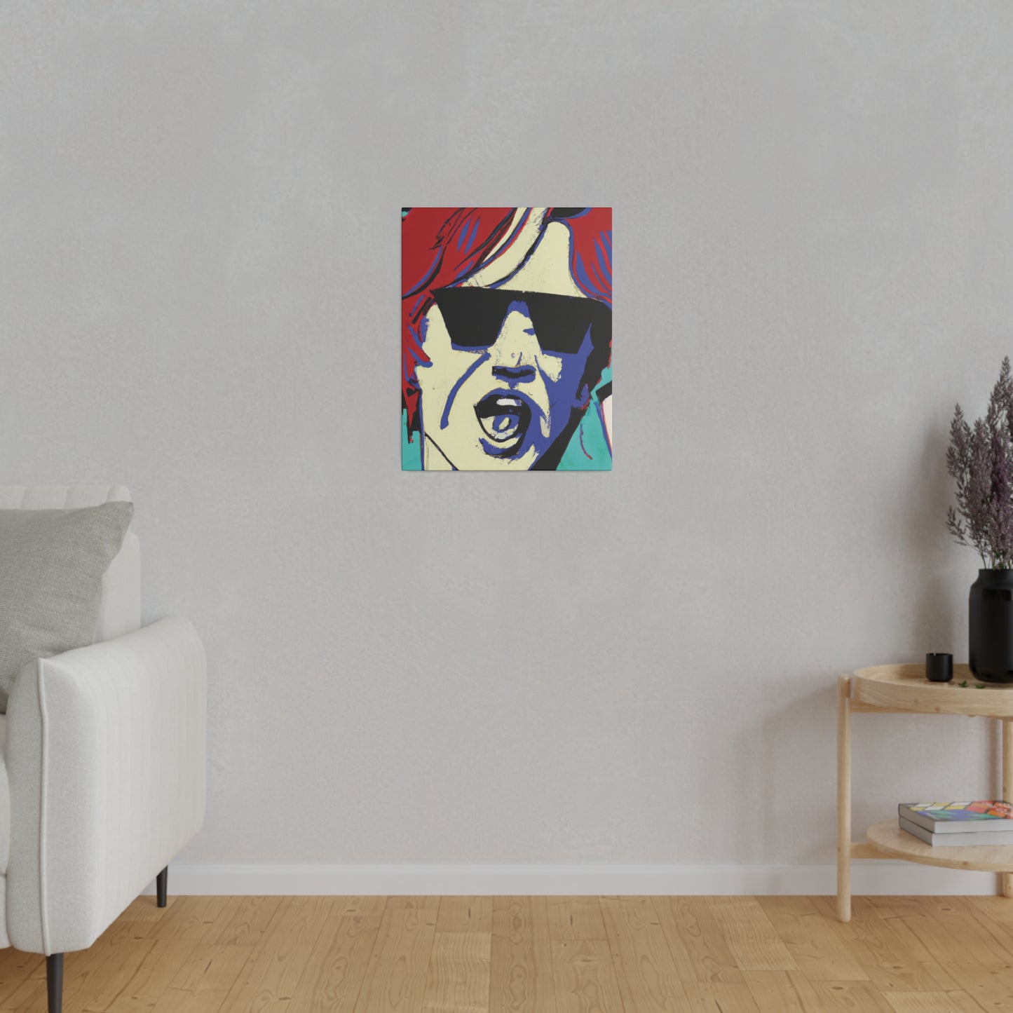 3245Z - Rockstar Painting Print | Face | Abstract | Poster | Home Decor | Wall Art | Music Art | Canvas