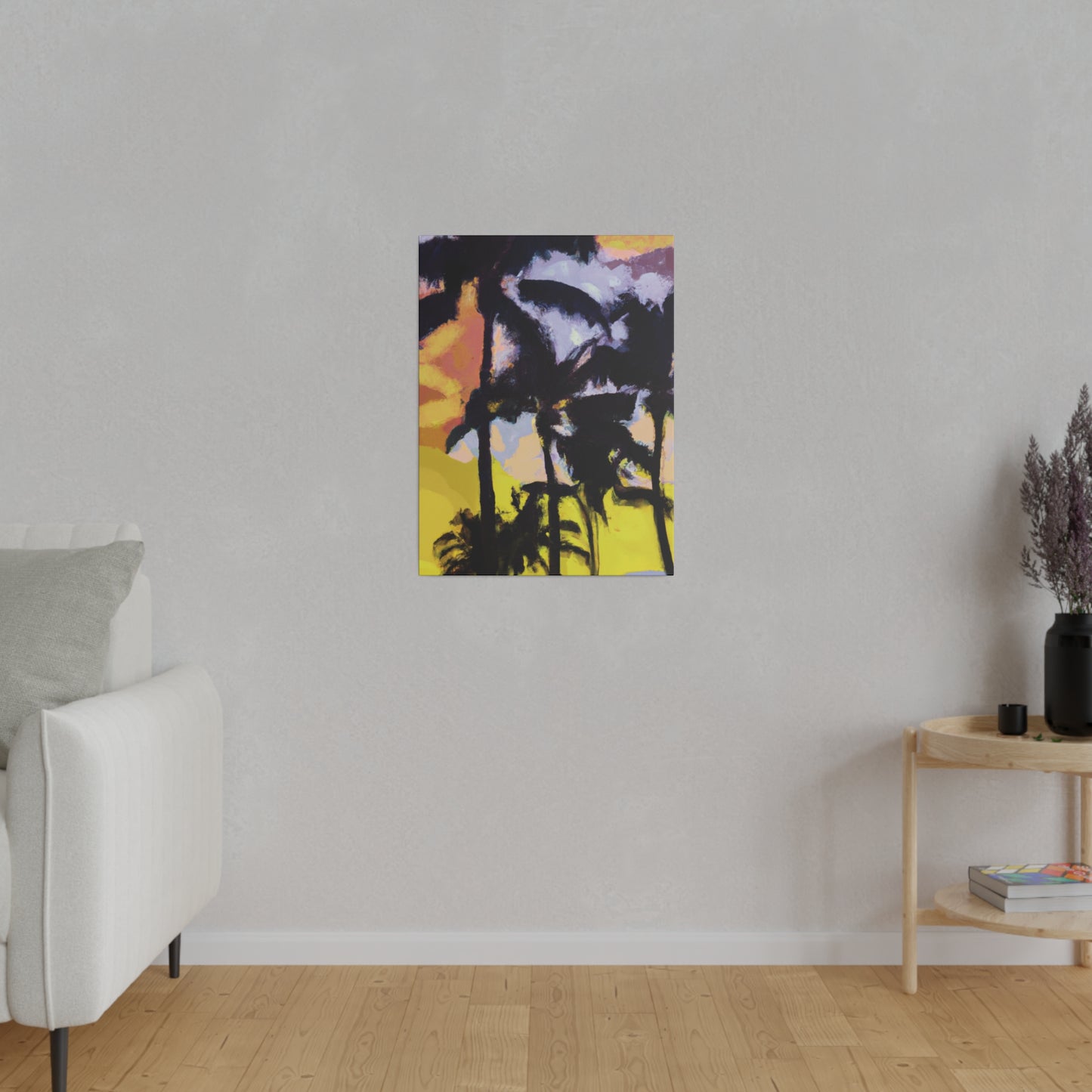 3753W - Miami Beach Sunset Painting Print | Miami | Beach | Sunset | Poster | Home Decor | Wall Art | Canvas