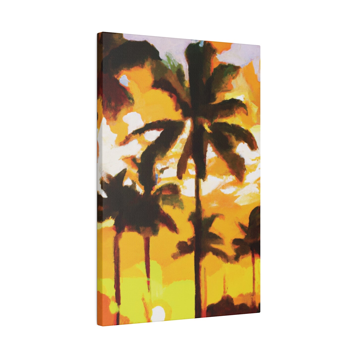 3197H - Miami Beach Sunset Painting Print | Miami | Beach | Sunset | Poster | Home Decor | Wall Art | Canvas