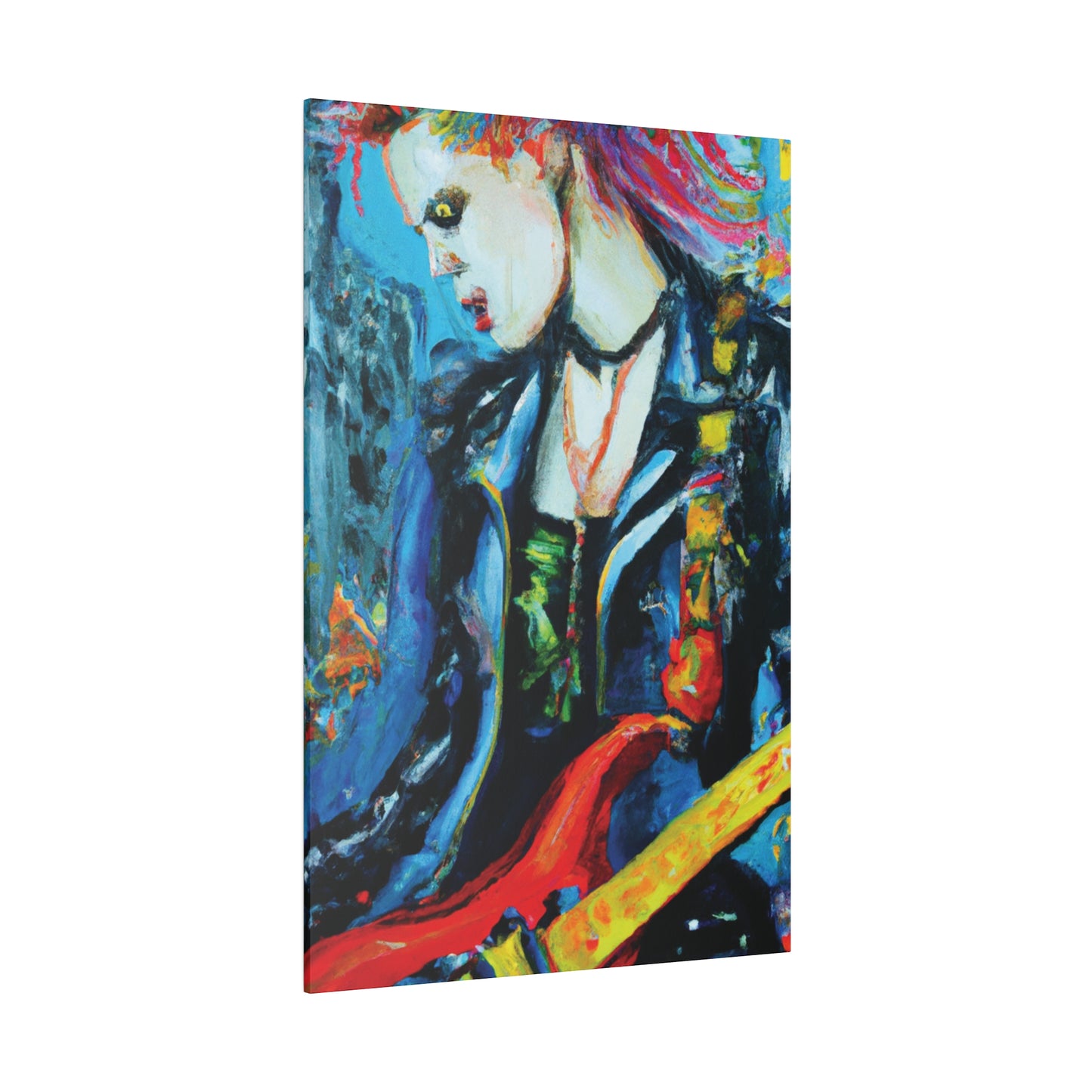8900A - Rockstar Oil Painting Style Print | Poster | Home Decor | Wall Art | Music Art | Canvas