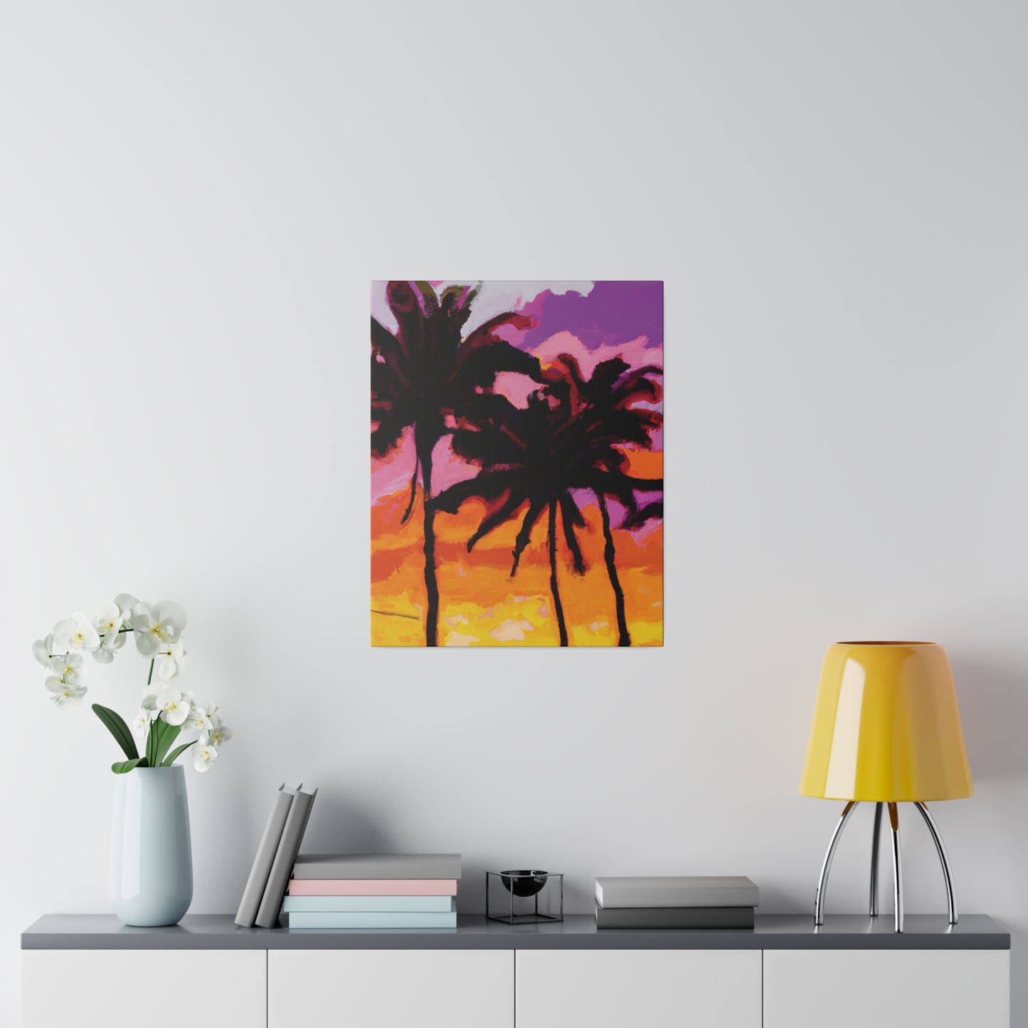 8367T - Miami Beach Sunset Painting Print | Miami | Beach | Sunset | Poster | Home Decor | Wall Art | Canvas