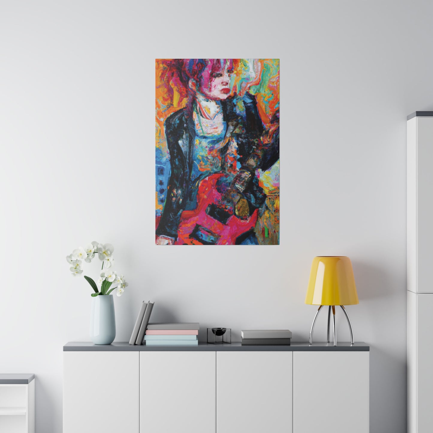 6278X - Rockstar Oil Painting Style Print | Poster | Home Decor | Wall Art | Music Art | Canvas