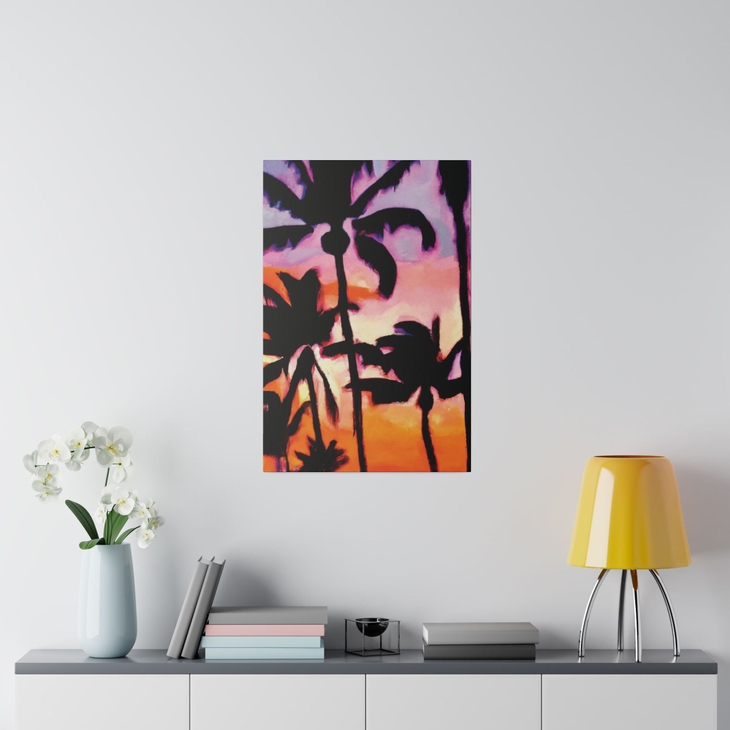 2090A - Miami Beach Sunset Painting Print | Miami | Beach | Sunset | Poster | Home Decor | Wall Art | Canvas