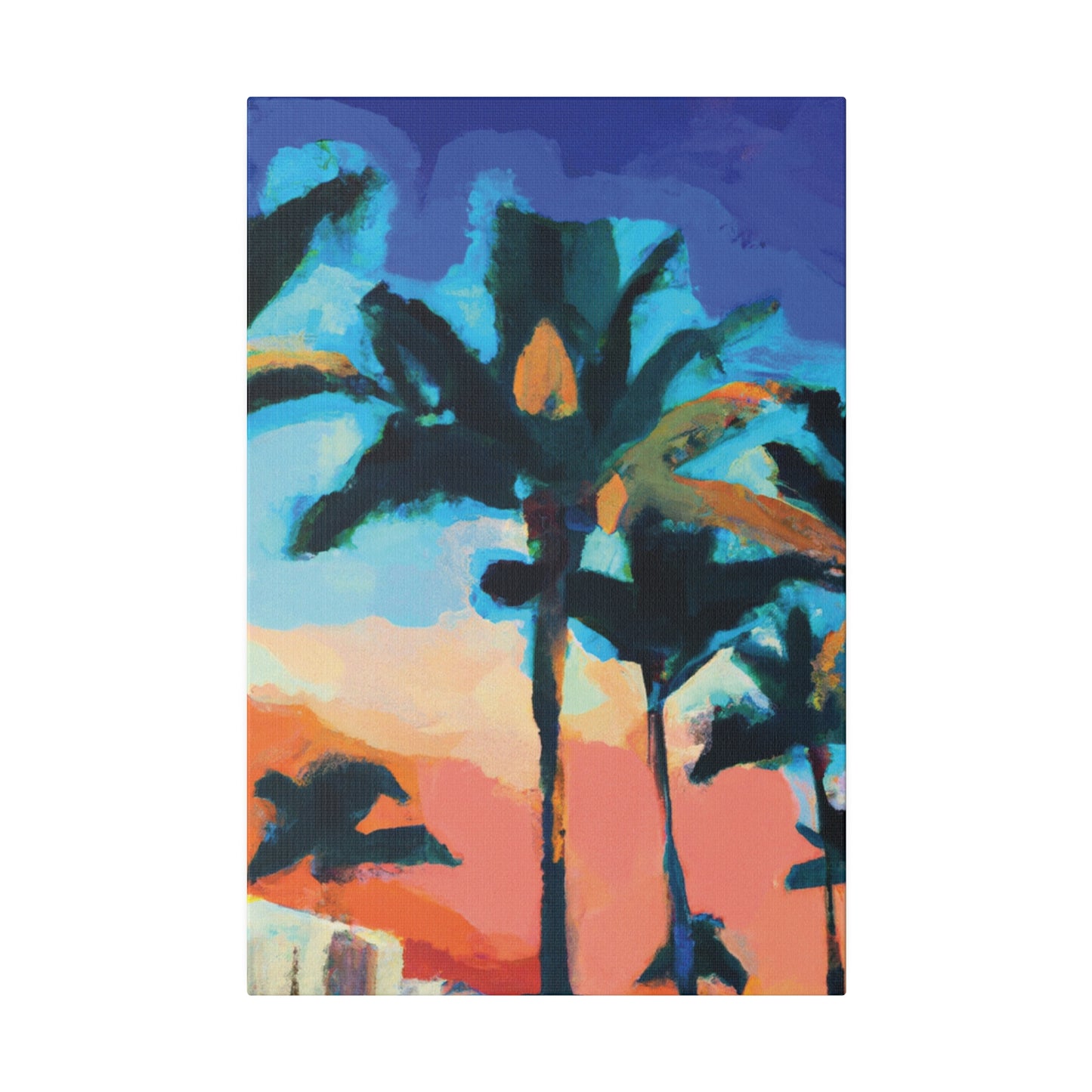 5637G - Miami Beach Sunset Painting Print | Miami | Beach | Sunset | Poster | Home Decor | Wall Art | Canvas