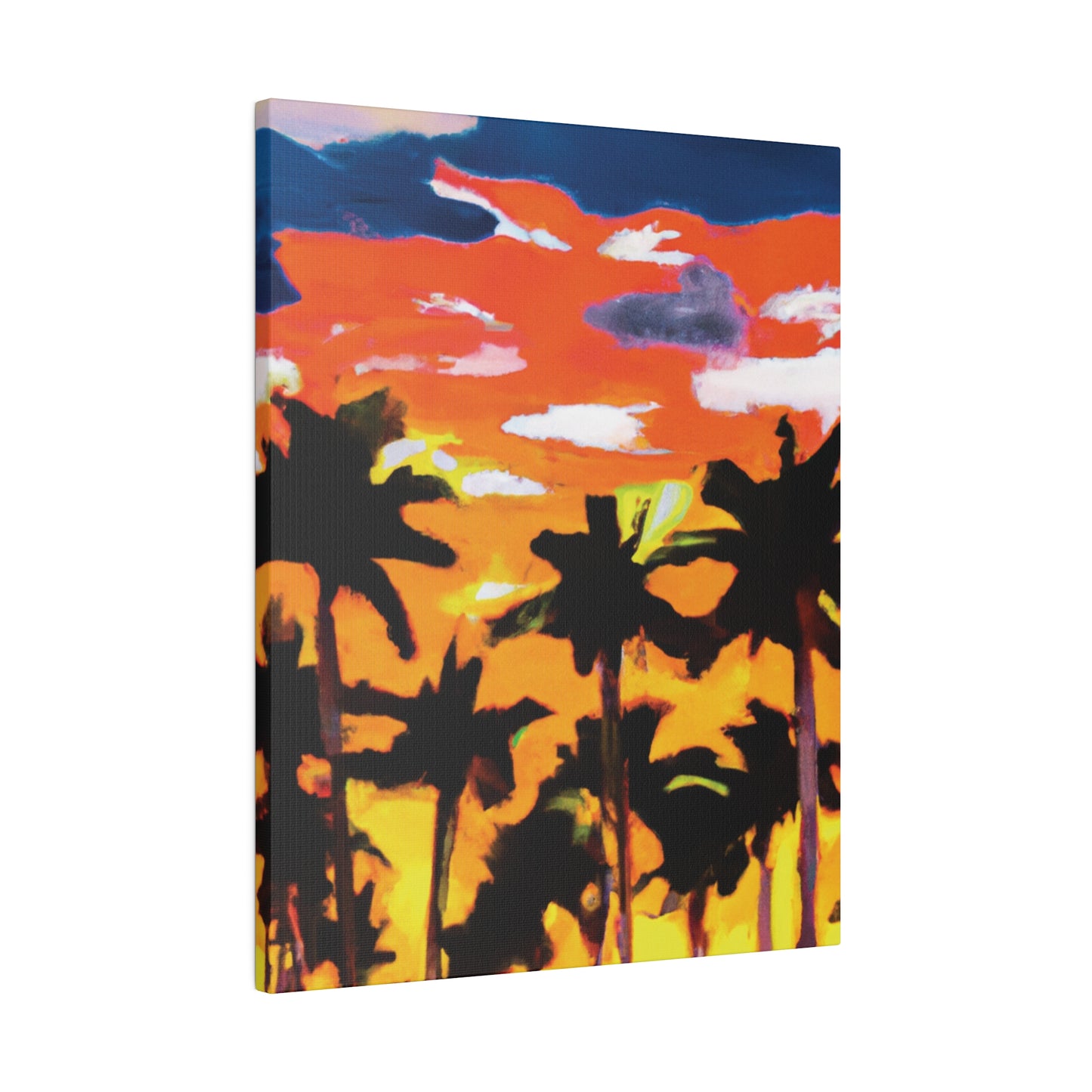 8206A - Miami Beach Sunset Painting Print | Miami | Beach | Sunset | Poster | Home Decor | Wall Art | Canvas