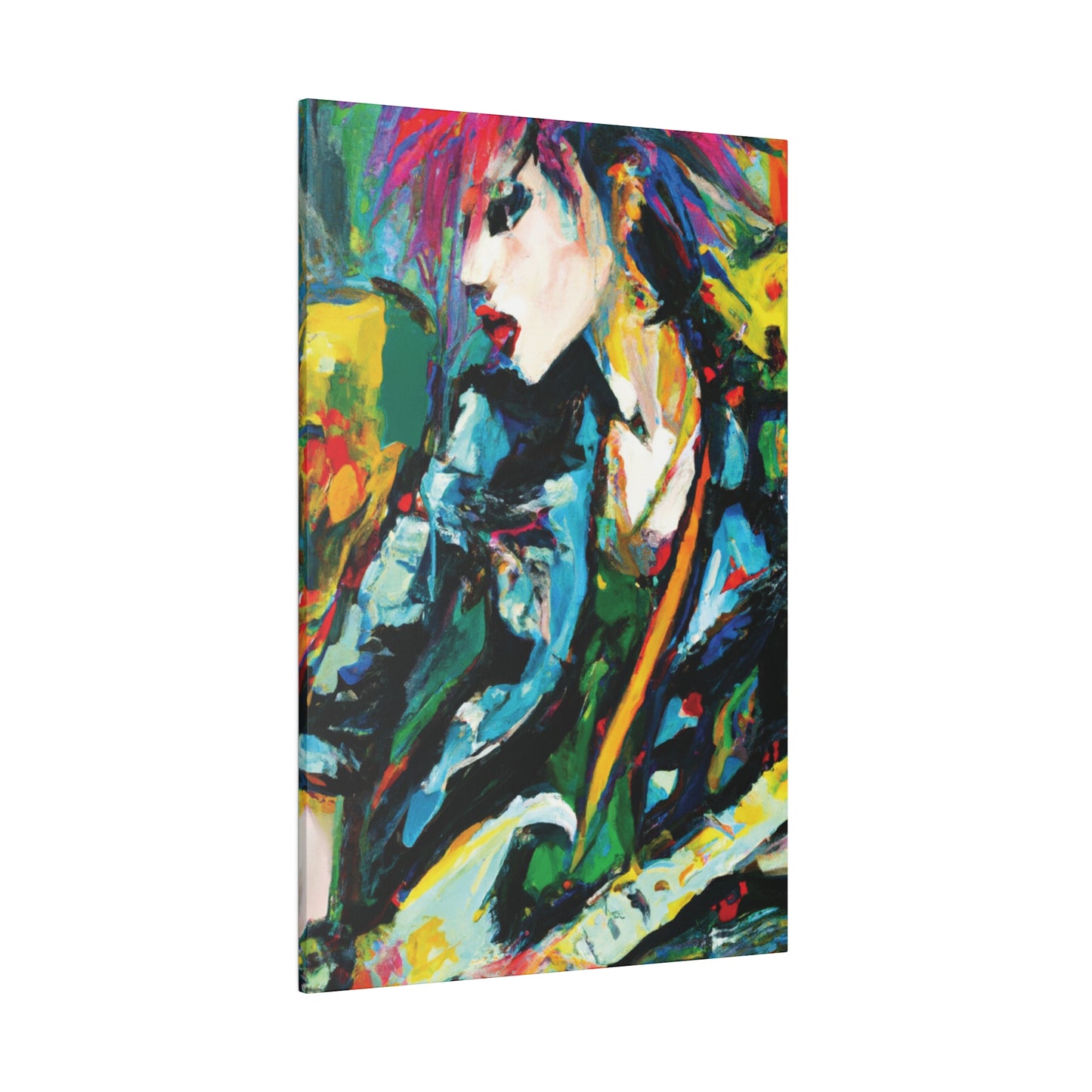 9841U - Rockstar Oil Painting Style Print | Poster | Home Decor | Wall Art | Music Art | Canvas