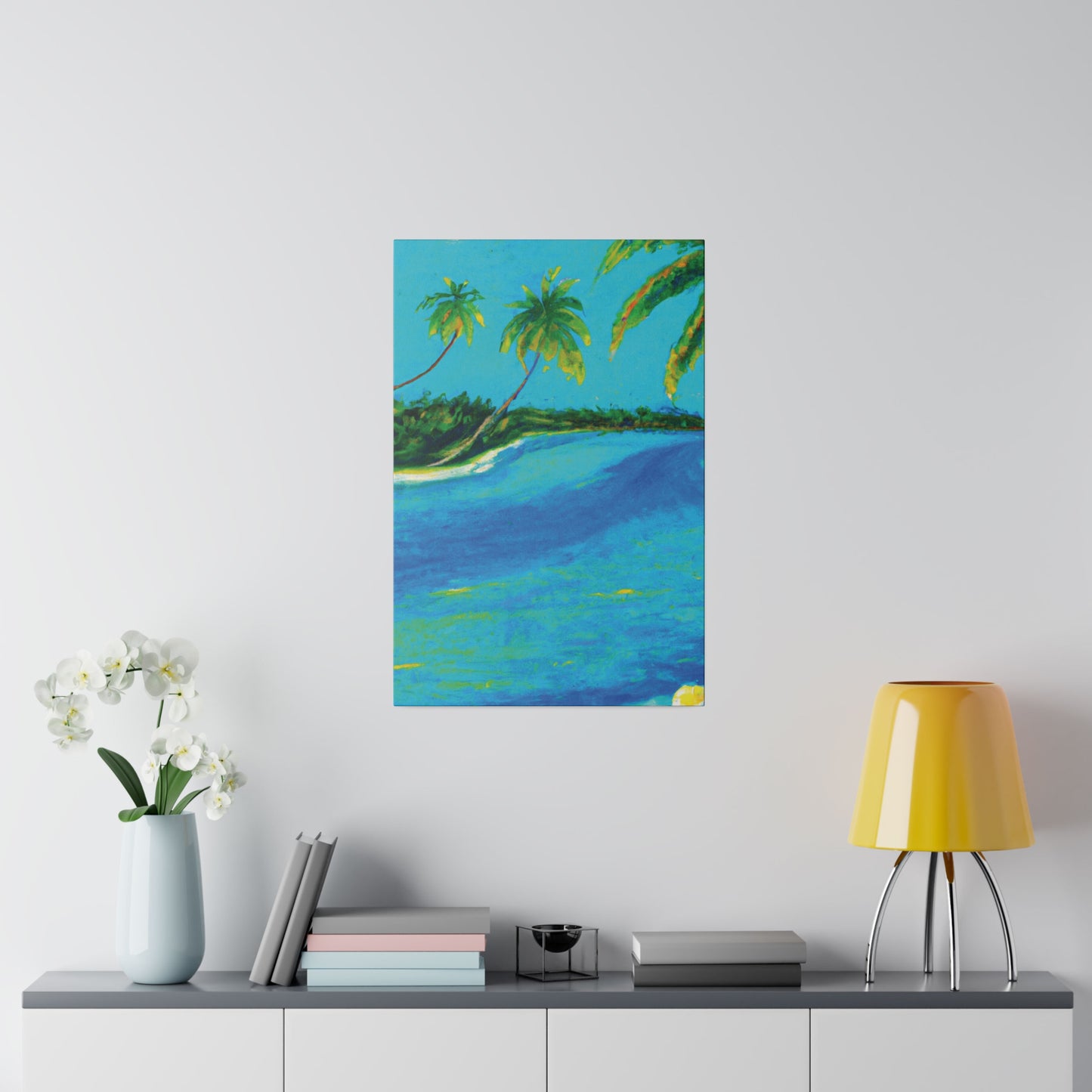 5491K - Bahamas Ocean Painting Print | Bahamas | Ocean | Beach | Poster | Home Decor | Wall Art | Canvas