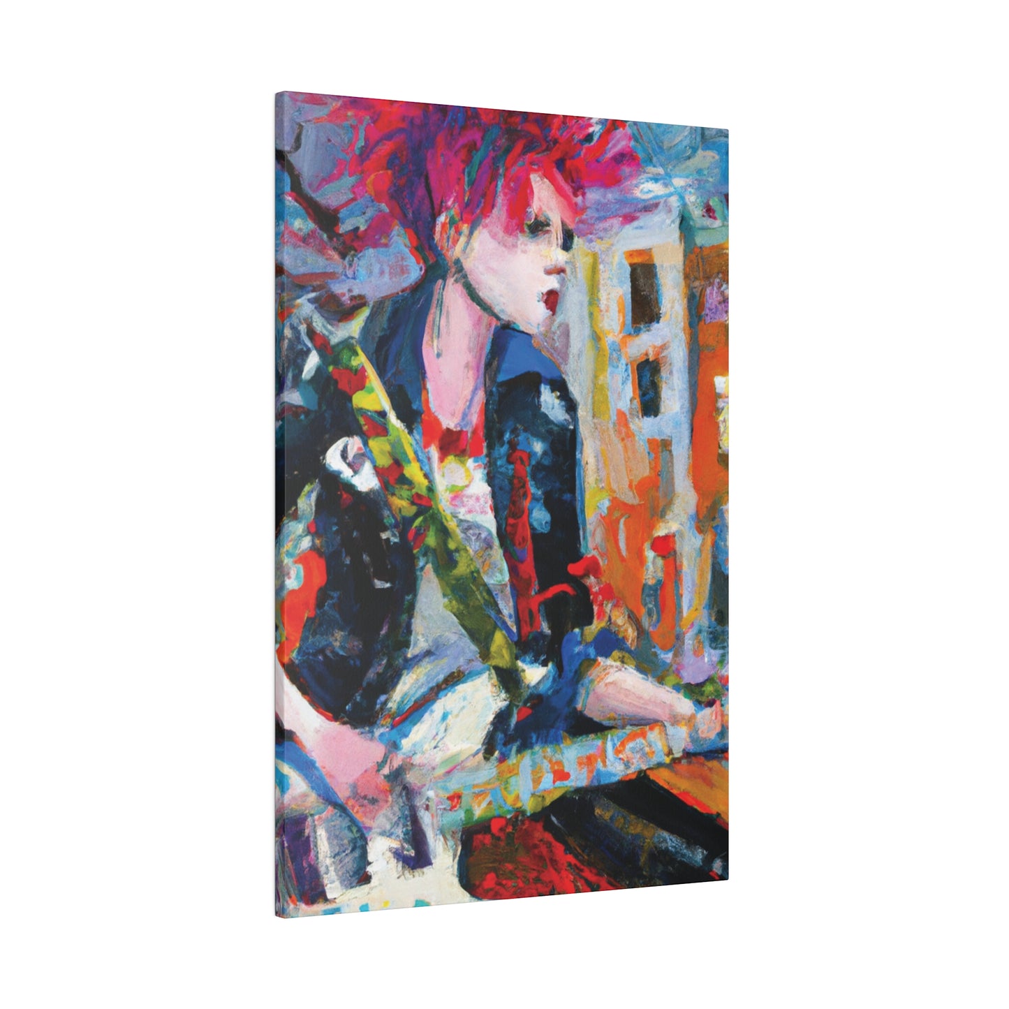 3276D - Rockstar Oil Painting Style Print | Poster | Home Decor | Wall Art | Music Art | Canvas