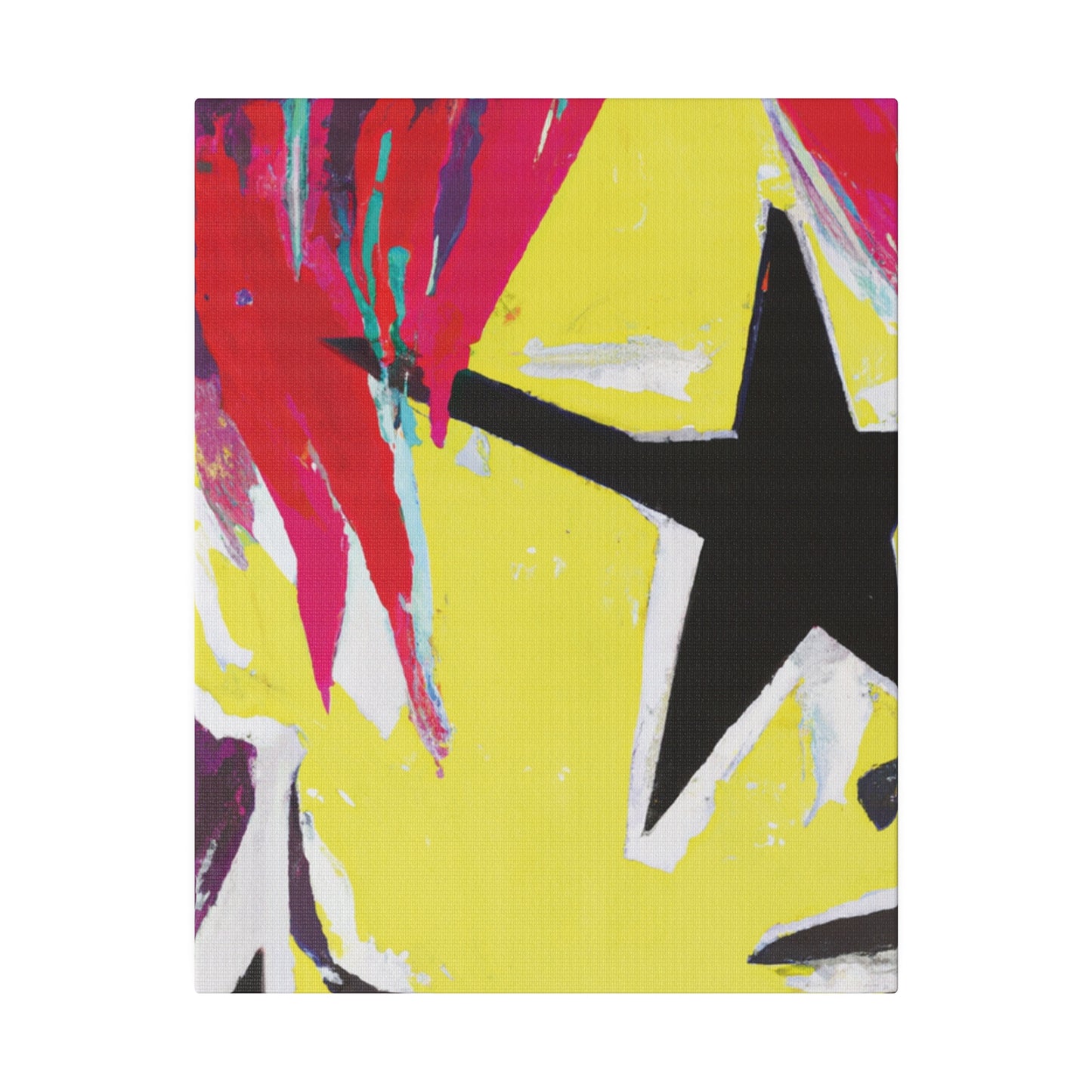 8768M - Rockstar Painting Print | Face | Abstract | Poster | Home Decor | Wall Art | Music Art | Canvas