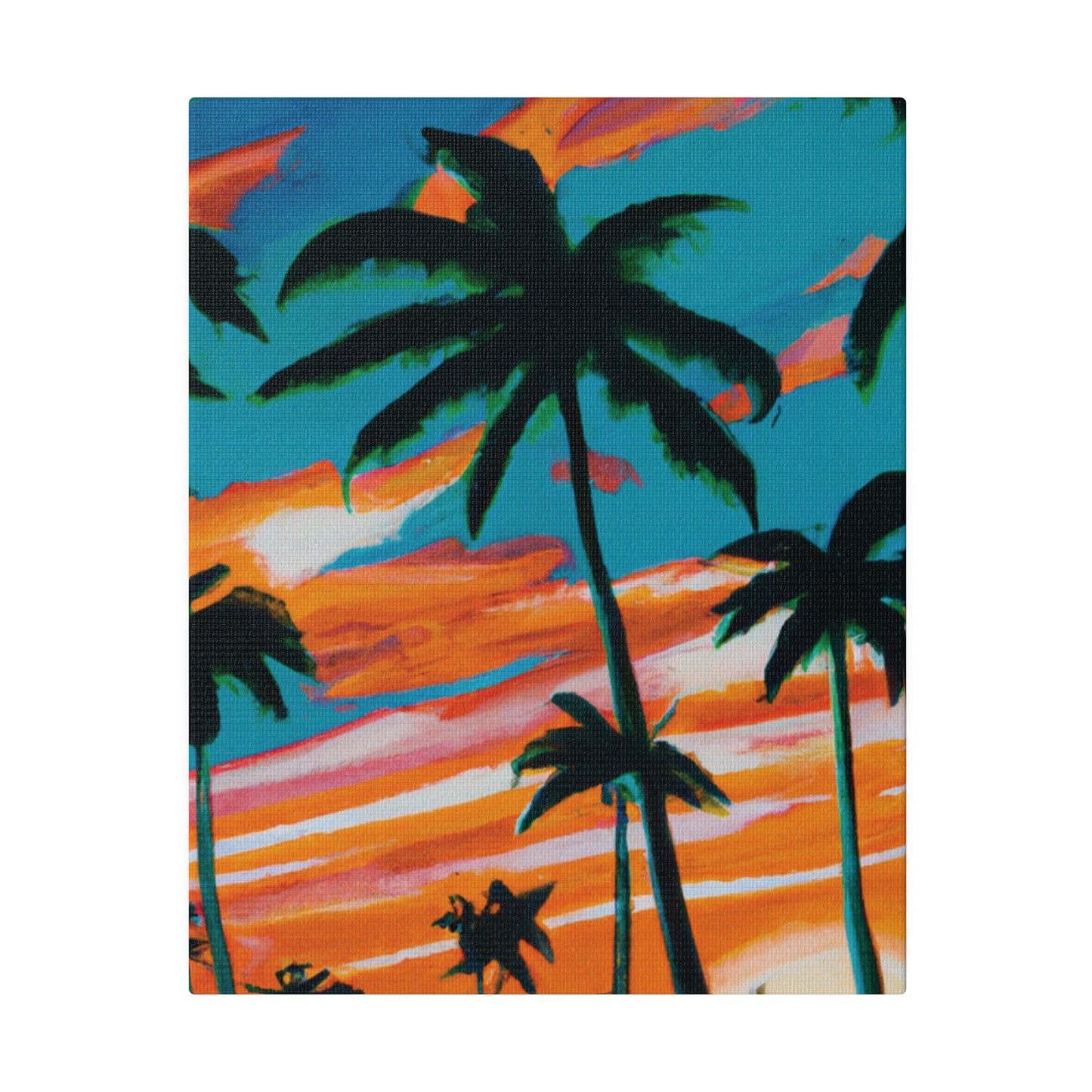 4895G - Miami Beach Sunset Painting Print | Miami | Beach | Sunset | Poster | Home Decor | Wall Art | Canvas