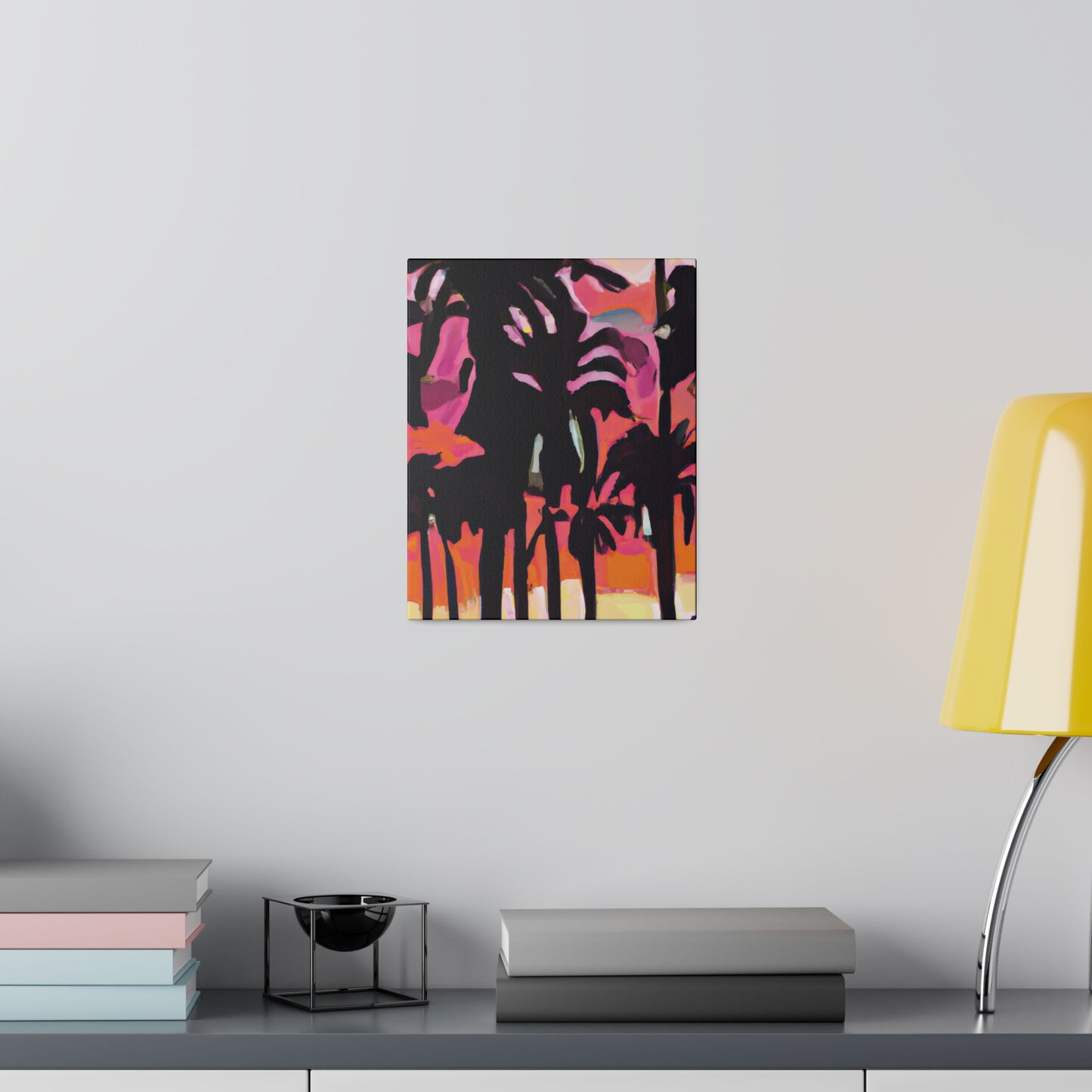 8741N - Miami Beach Sunset Painting Print | Miami | Beach | Sunset | Poster | Home Decor | Wall Art | Canvas