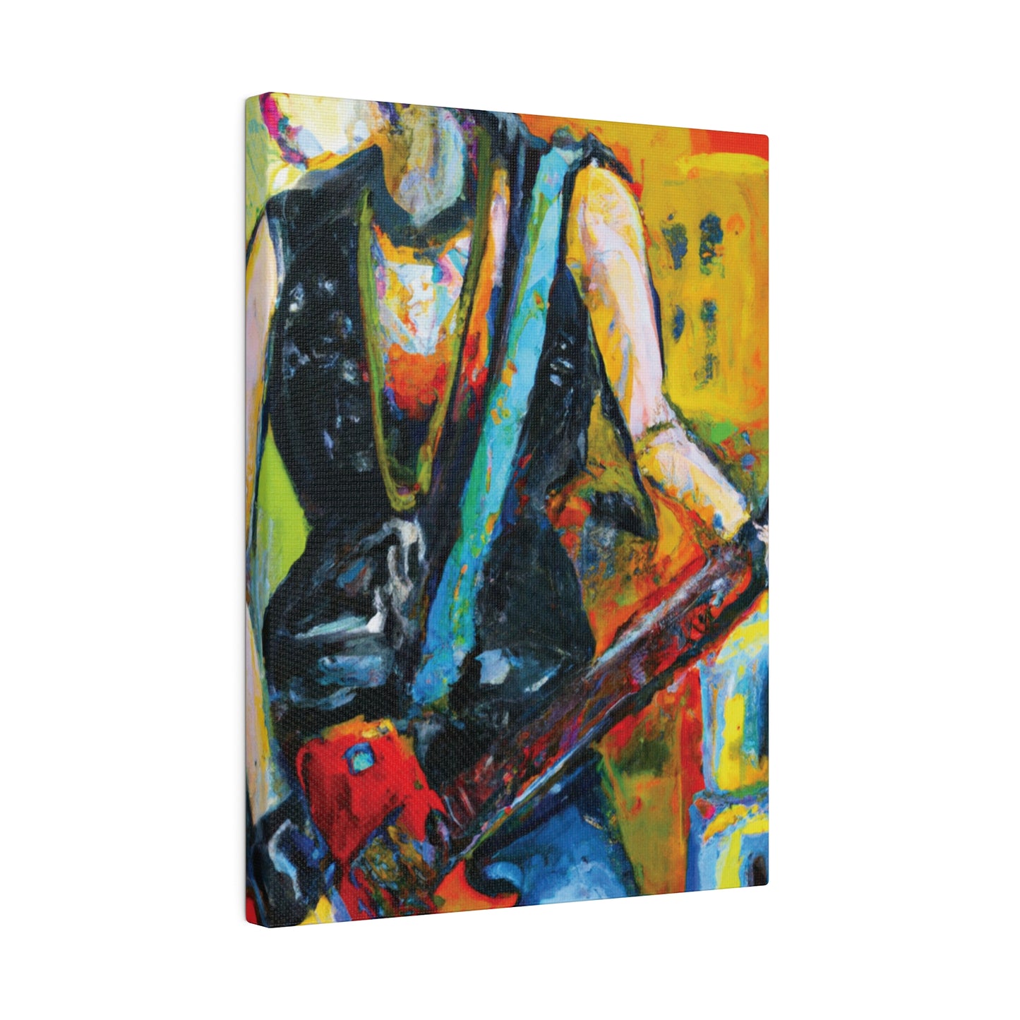 4336U - Rockstar Oil Painting Style Print | Poster | Home Decor | Wall Art | Music Art | Canvas