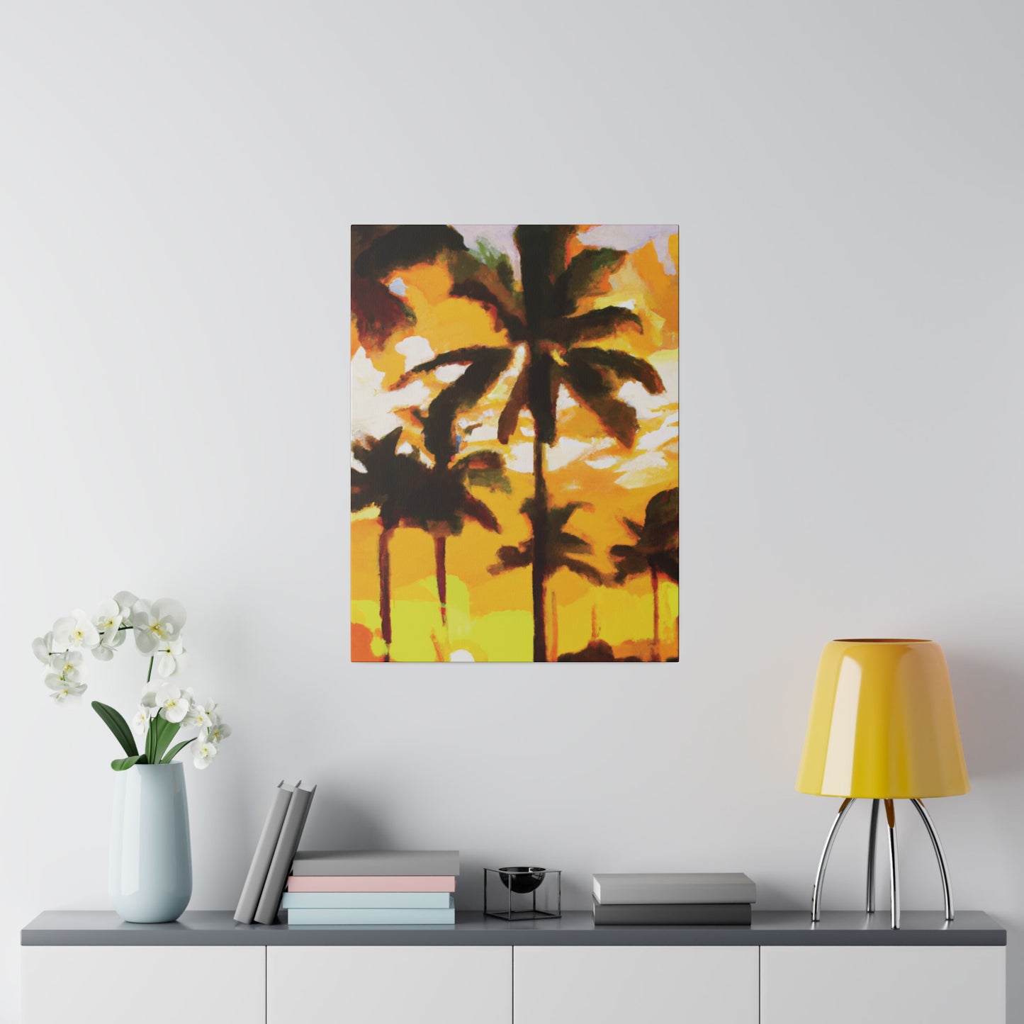 3197H - Miami Beach Sunset Painting Print | Miami | Beach | Sunset | Poster | Home Decor | Wall Art | Canvas