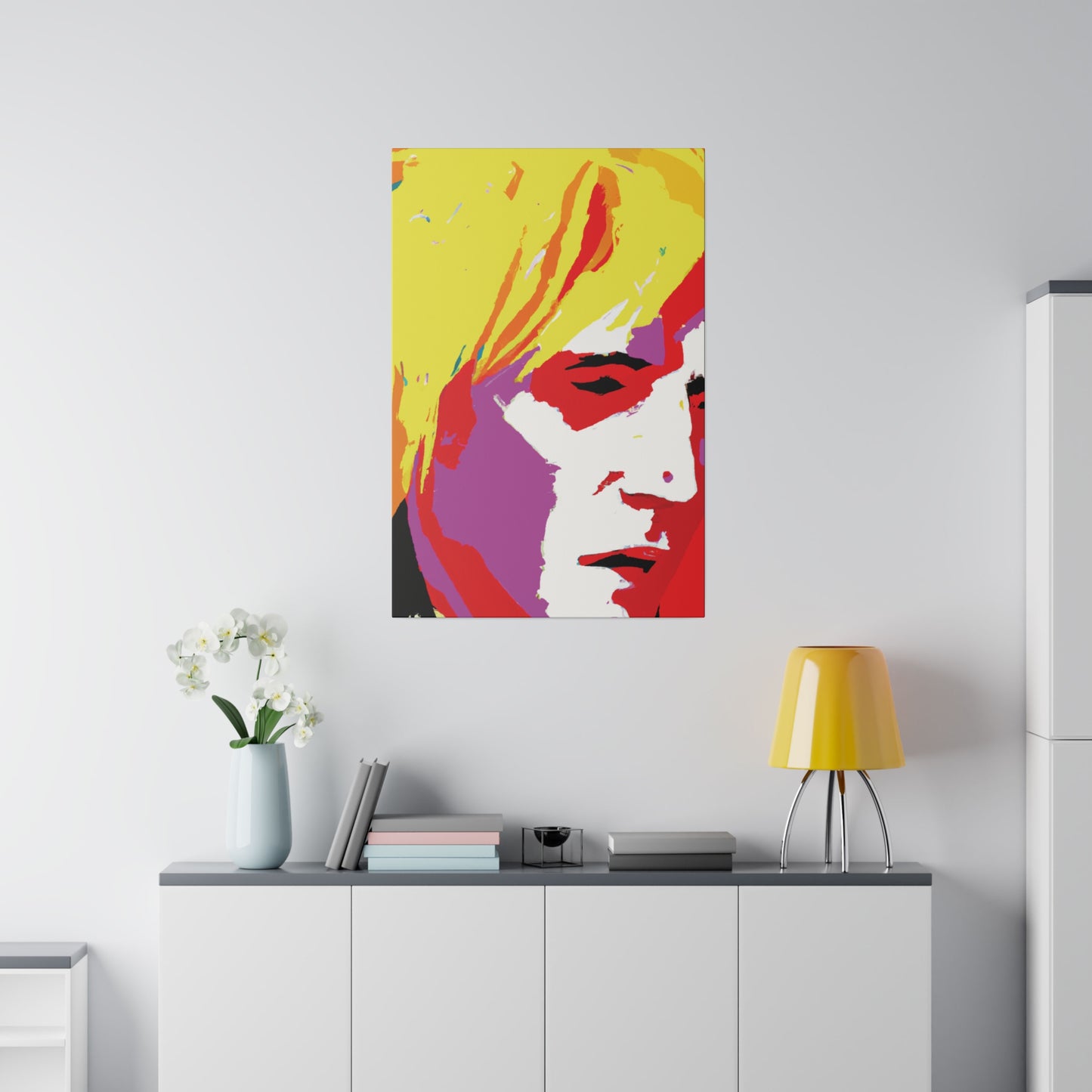 175X - Rockstar Painting Print | Face | Abstract | Poster | Home Decor | Wall Art | Music Art | Canvas