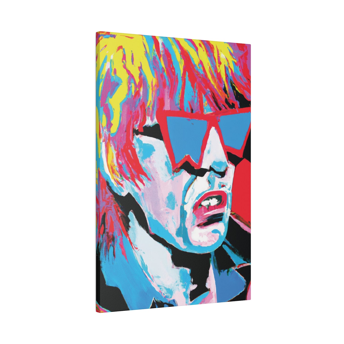 8517X - Rockstar Painting Print | Face | Abstract | Poster | Home Decor | Wall Art | Music Art | Canvas