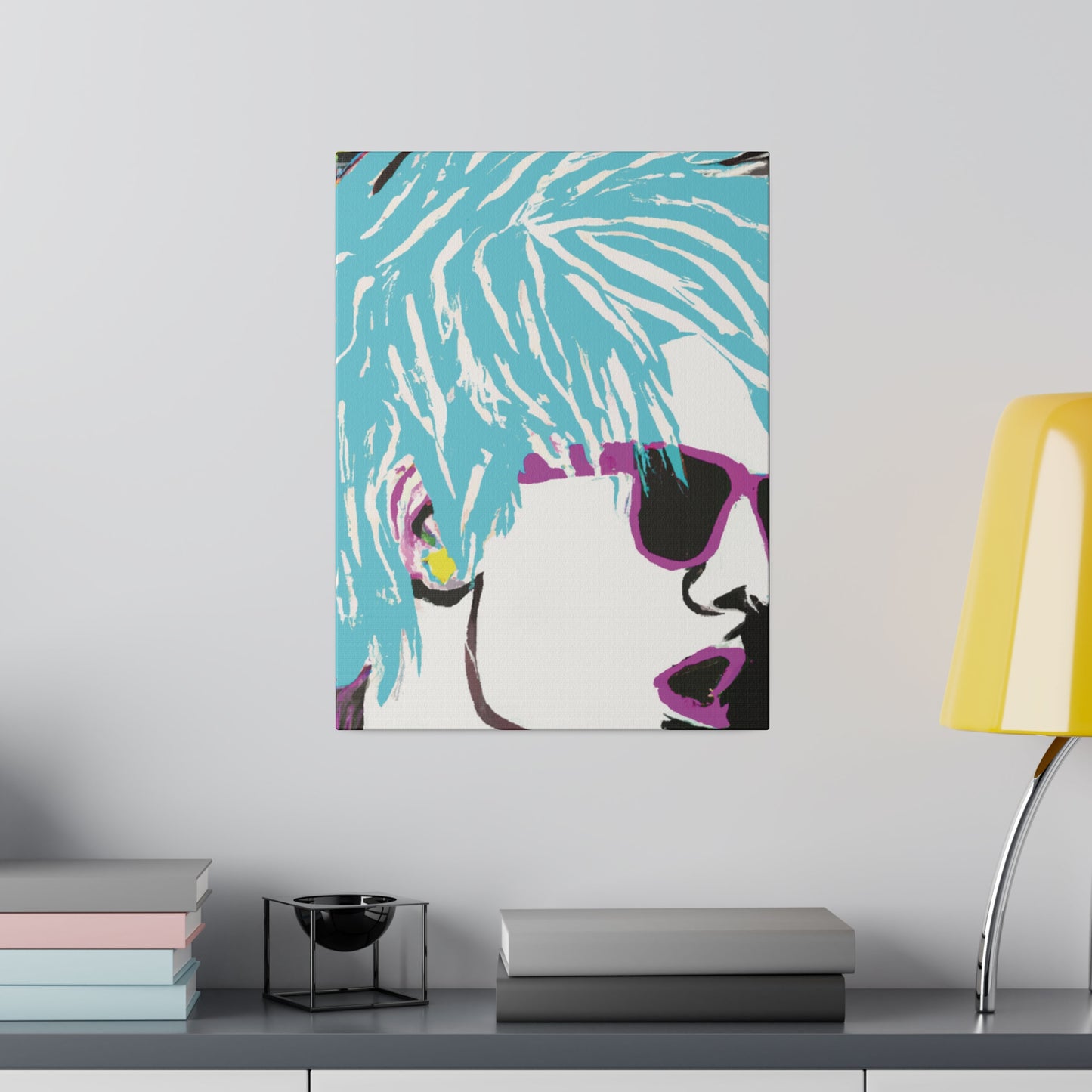 5802P - Rockstar Painting Print | Face | Abstract | Poster | Home Decor | Wall Art | Music Art | Canvas