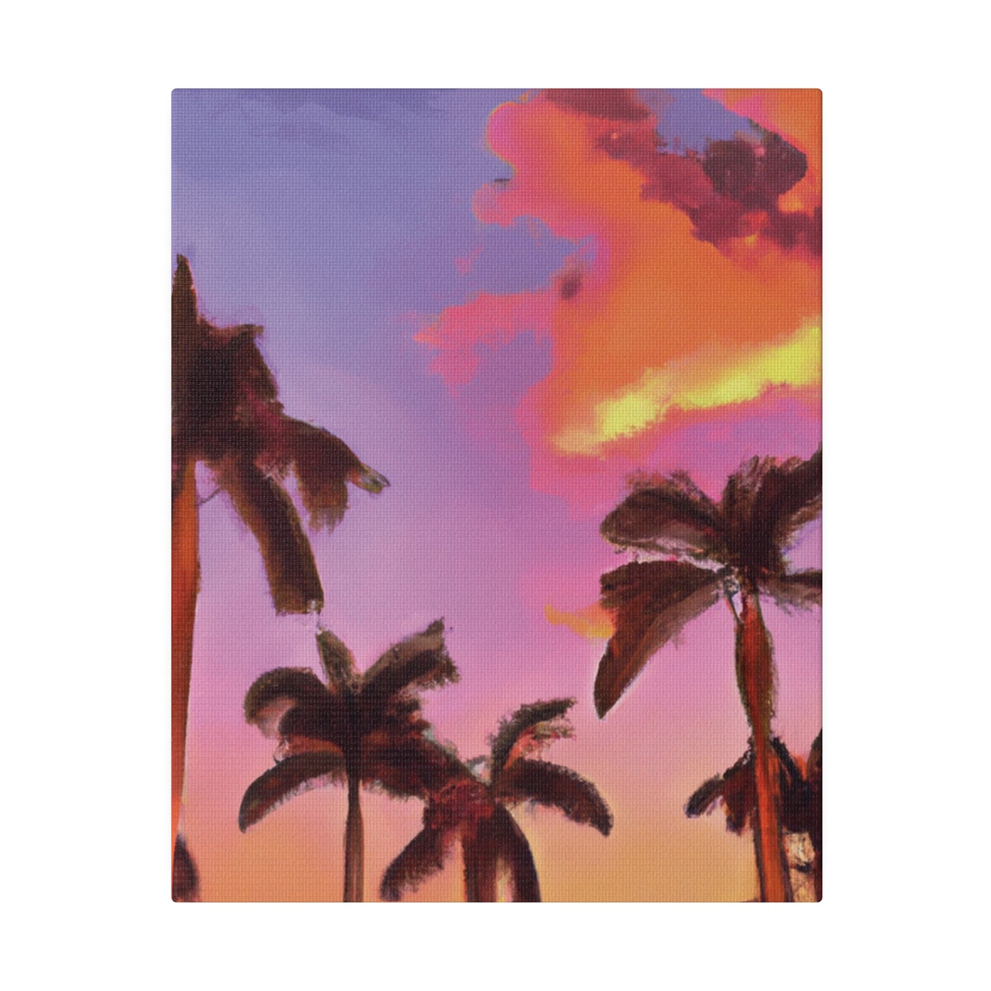 7518V - Miami Beach Sunset Painting Print | Miami | Beach | Sunset | Poster | Home Decor | Wall Art | Canvas