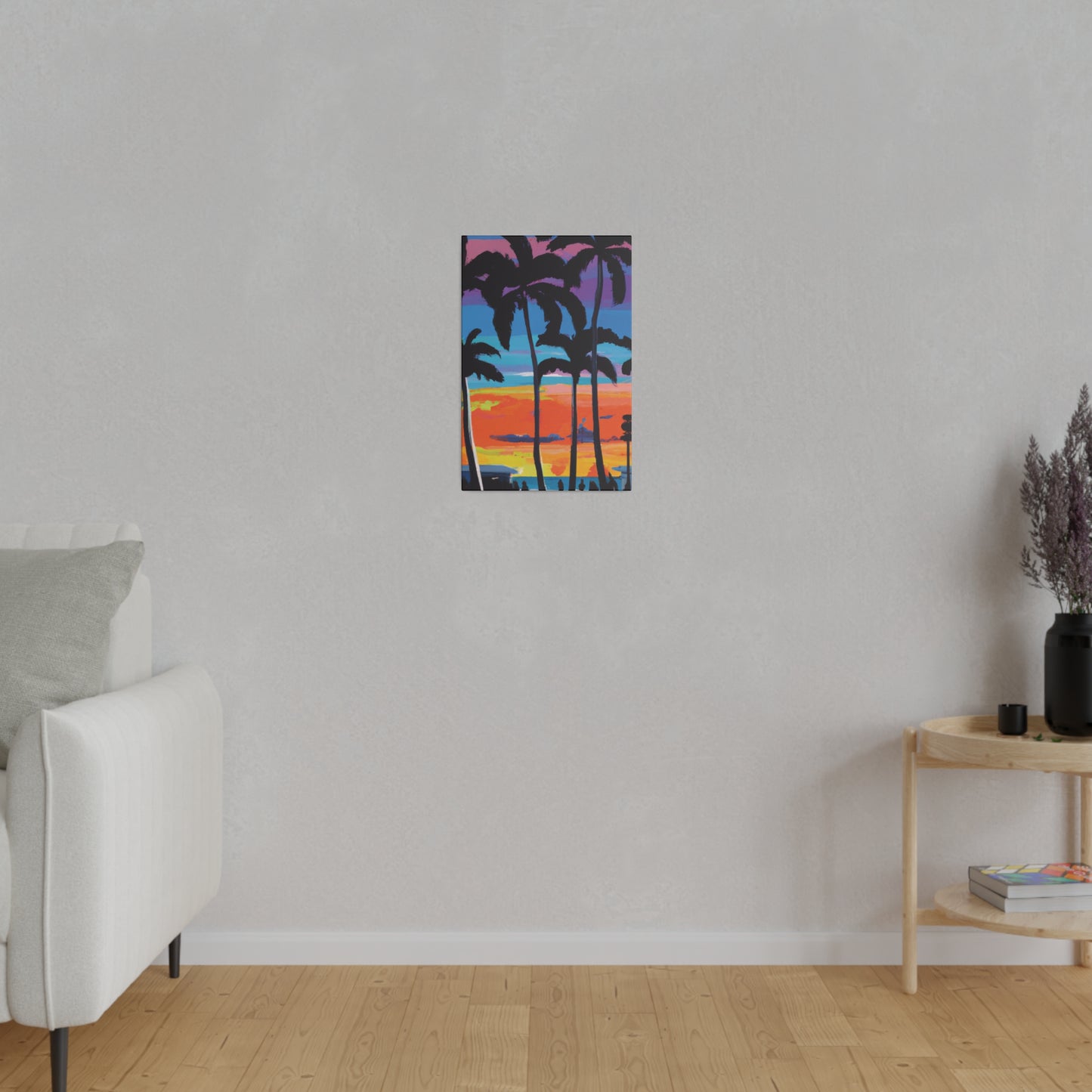 7891V - Miami Beach Sunset Painting Print | Miami | Beach | Sunset | Poster | Home Decor | Wall Art | Canvas