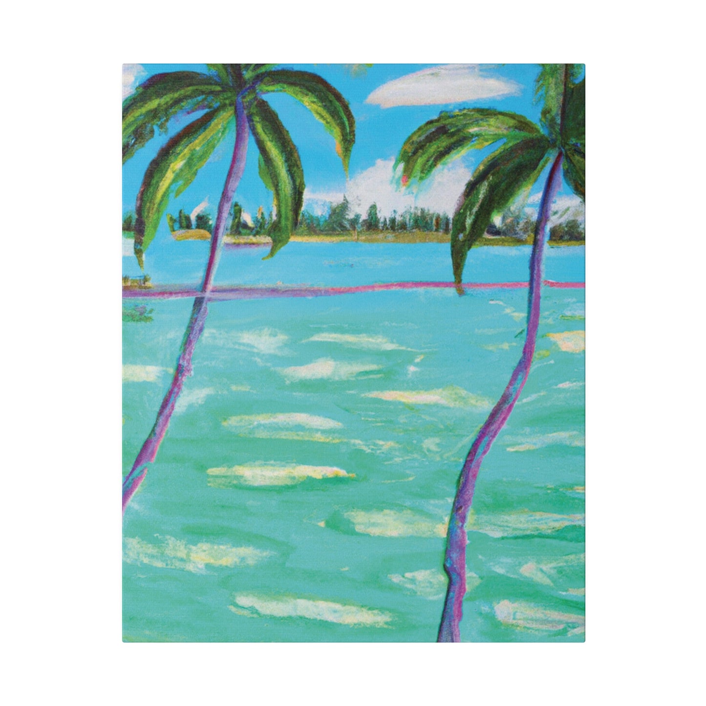 4451X - Bahamas Ocean Painting Print | Bahamas | Ocean | Beach | Poster | Home Decor | Wall Art | Canvas