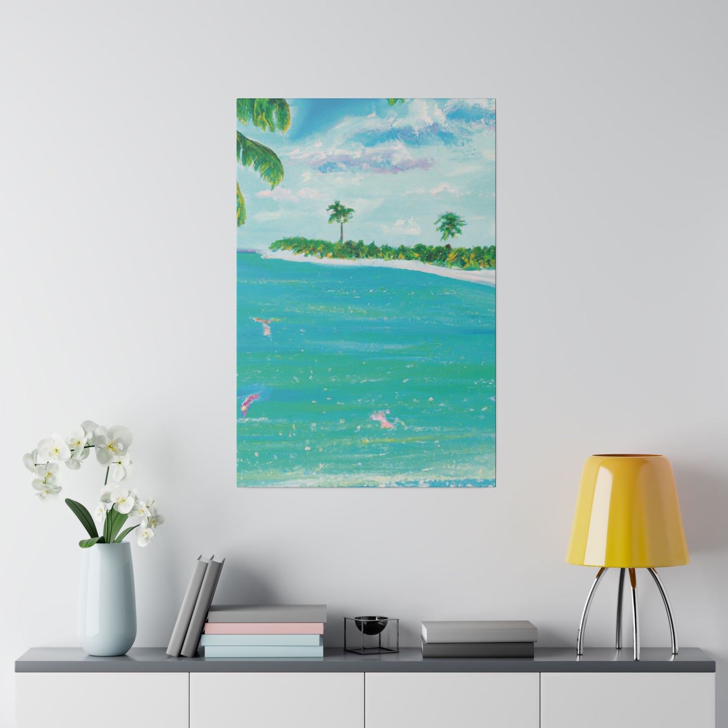 6576D - Bahamas Ocean Painting Print | Bahamas | Ocean | Beach | Poster | Home Decor | Wall Art | Canvas