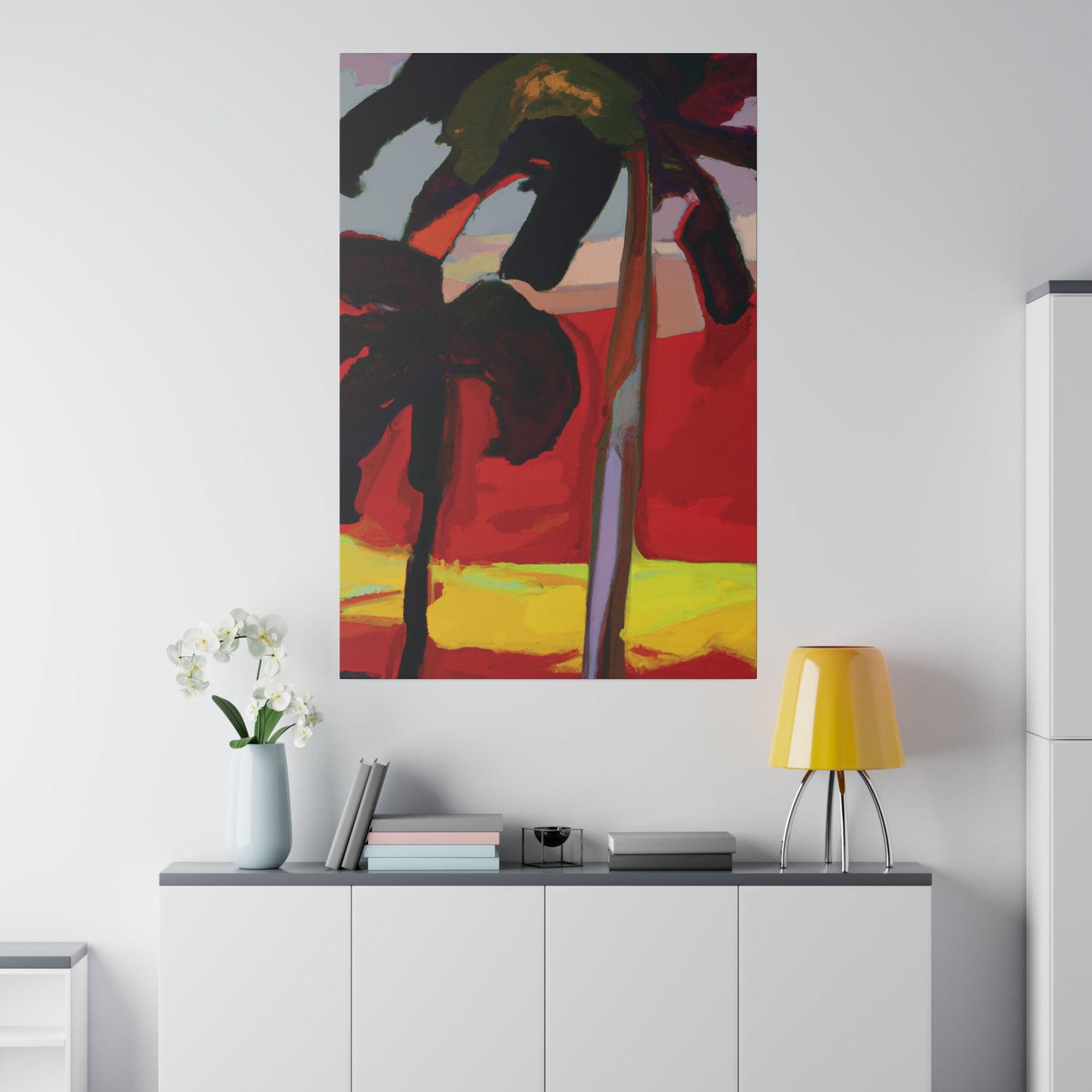 7849V - Miami Beach Sunset Painting Print | Miami | Beach | Sunset | Poster | Home Decor | Wall Art | Canvas