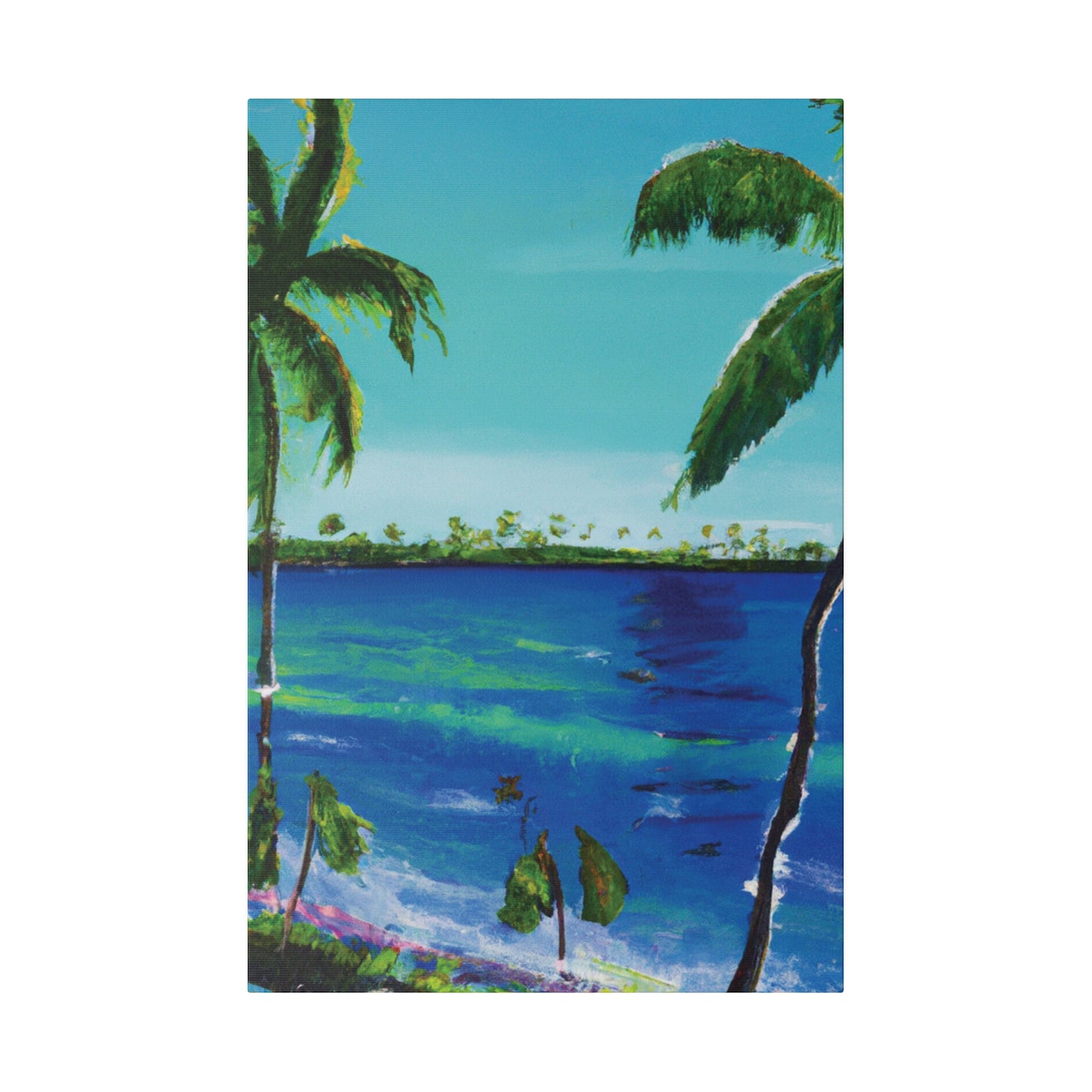 5491V - Bahamas Ocean Painting Print | Bahamas | Ocean | Beach | Poster | Home Decor | Wall Art | Canvas