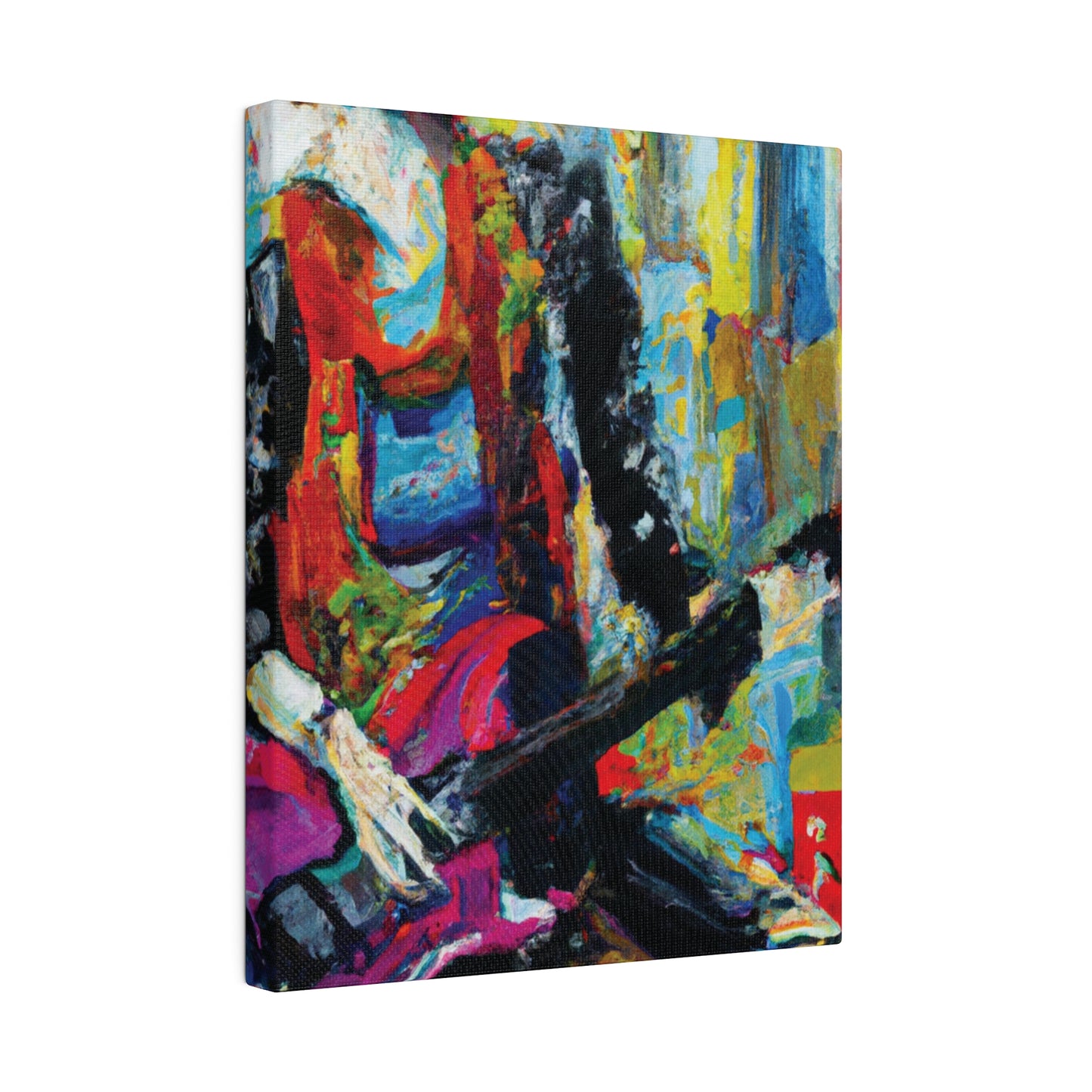 7692O - Rockstar Oil Painting Style Print | Poster | Home Decor | Wall Art | Music Art | Canvas