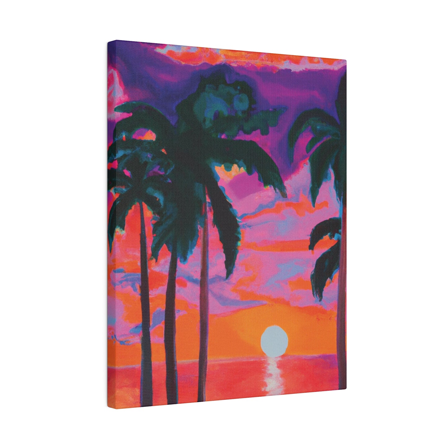 2189Z - Miami Beach Sunset Painting Print | Miami | Beach | Sunset | Poster | Home Decor | Wall Art | Canvas