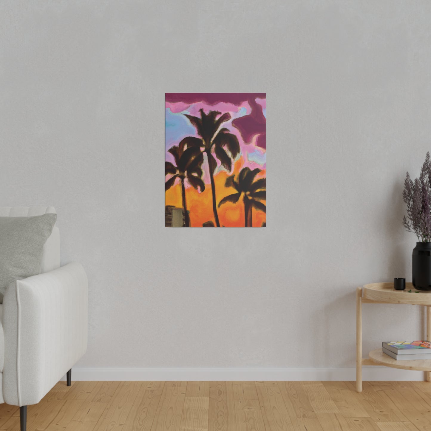 6721C - Miami Beach Sunset Painting Print | Miami | Beach | Sunset | Poster | Home Decor | Wall Art | Canvas