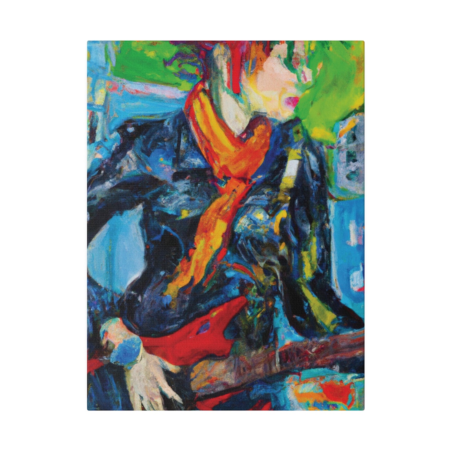 935O - Rockstar Oil Painting Style Print | Poster | Home Decor | Wall Art | Music Art | Canvas