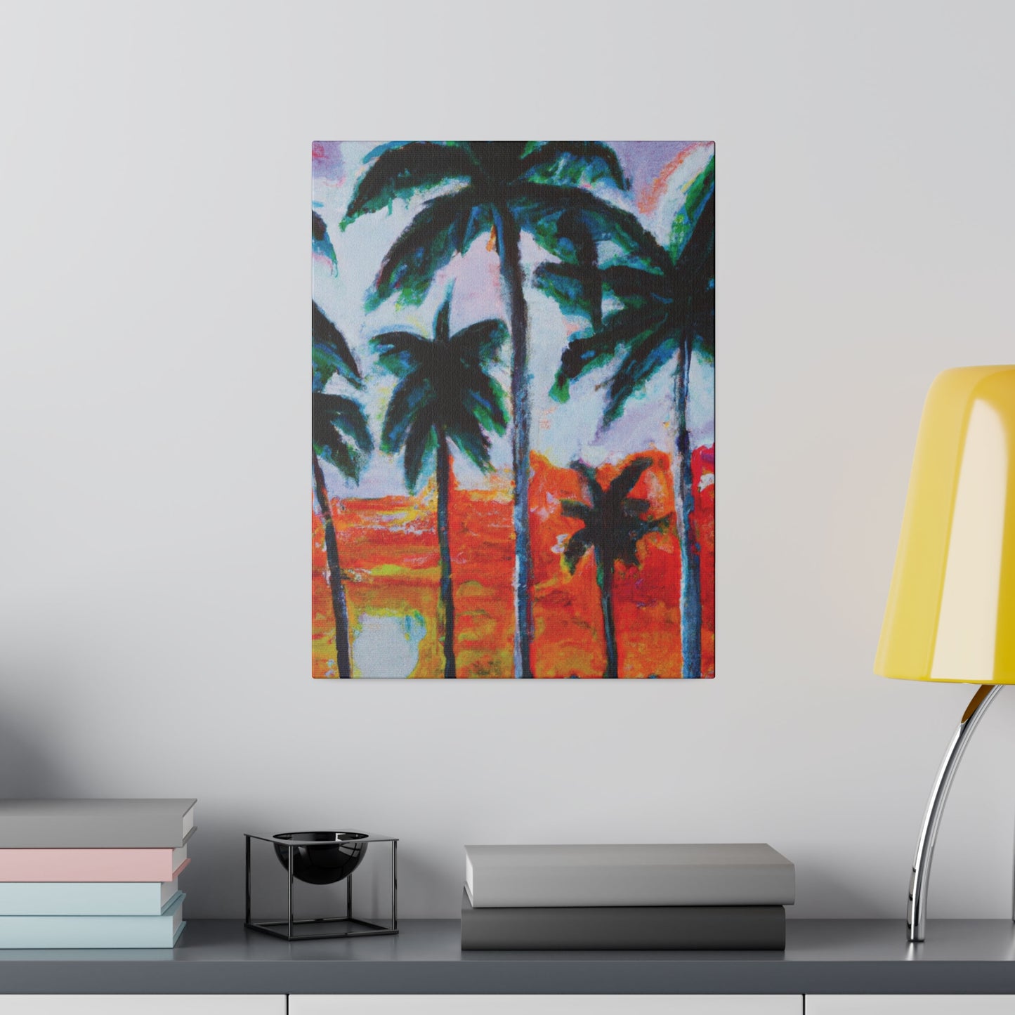 5398G - Miami Beach Sunset Painting Print | Miami | Beach | Sunset | Poster | Home Decor | Wall Art | Canvas