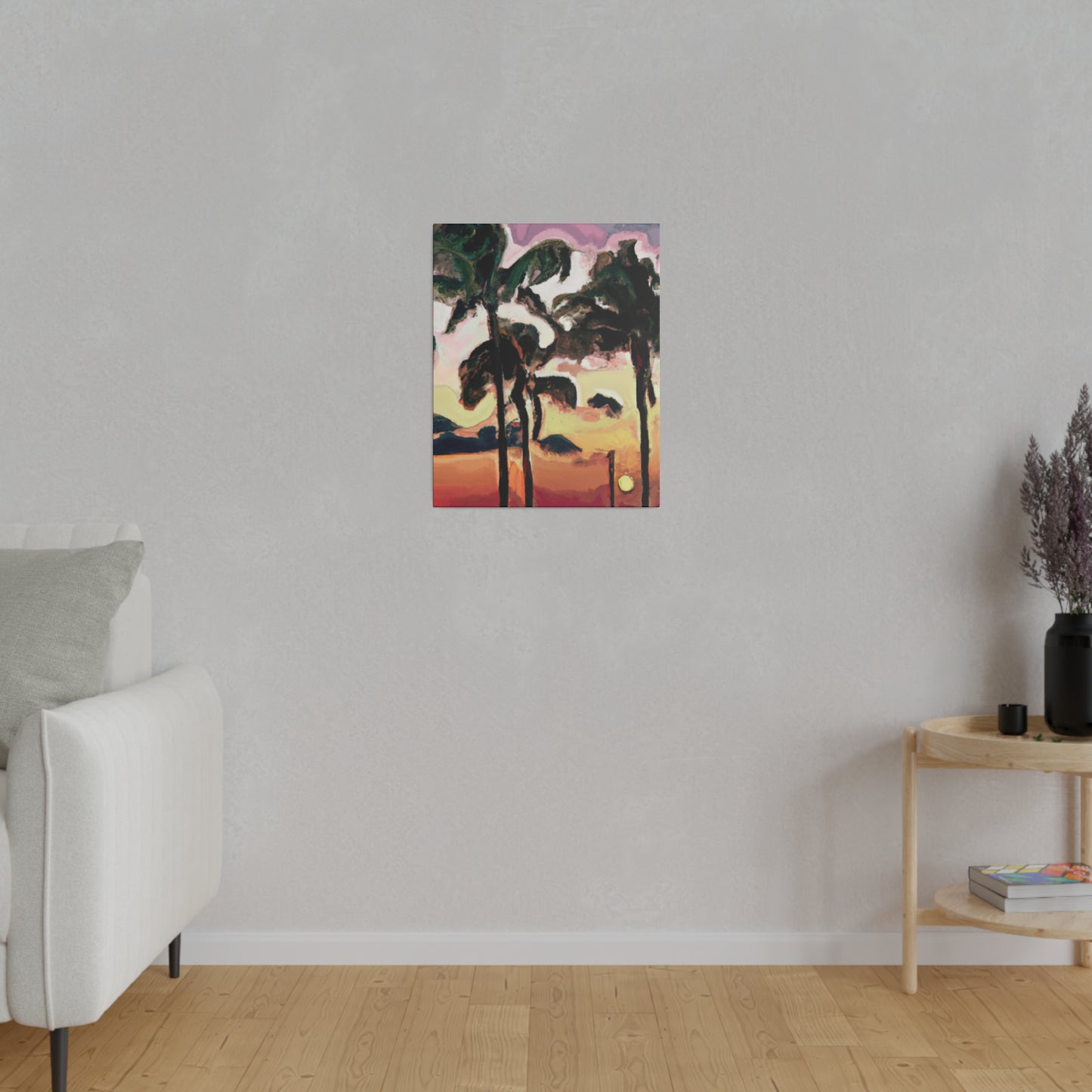 8274F - Miami Beach Sunset Painting Print | Miami | Beach | Sunset | Poster | Home Decor | Wall Art | Canvas