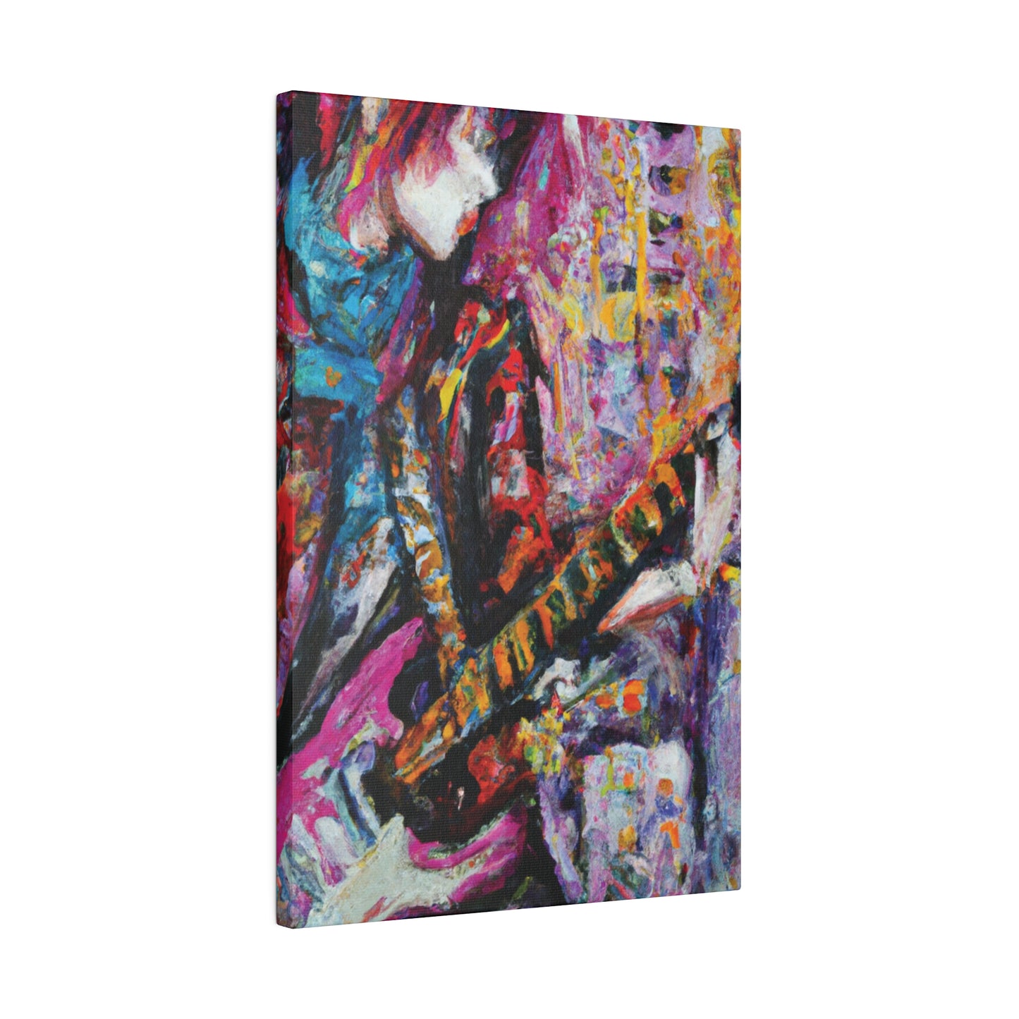 7772X - Rockstar Oil Painting Style Print | Poster | Home Decor | Wall Art | Music Art | Canvas