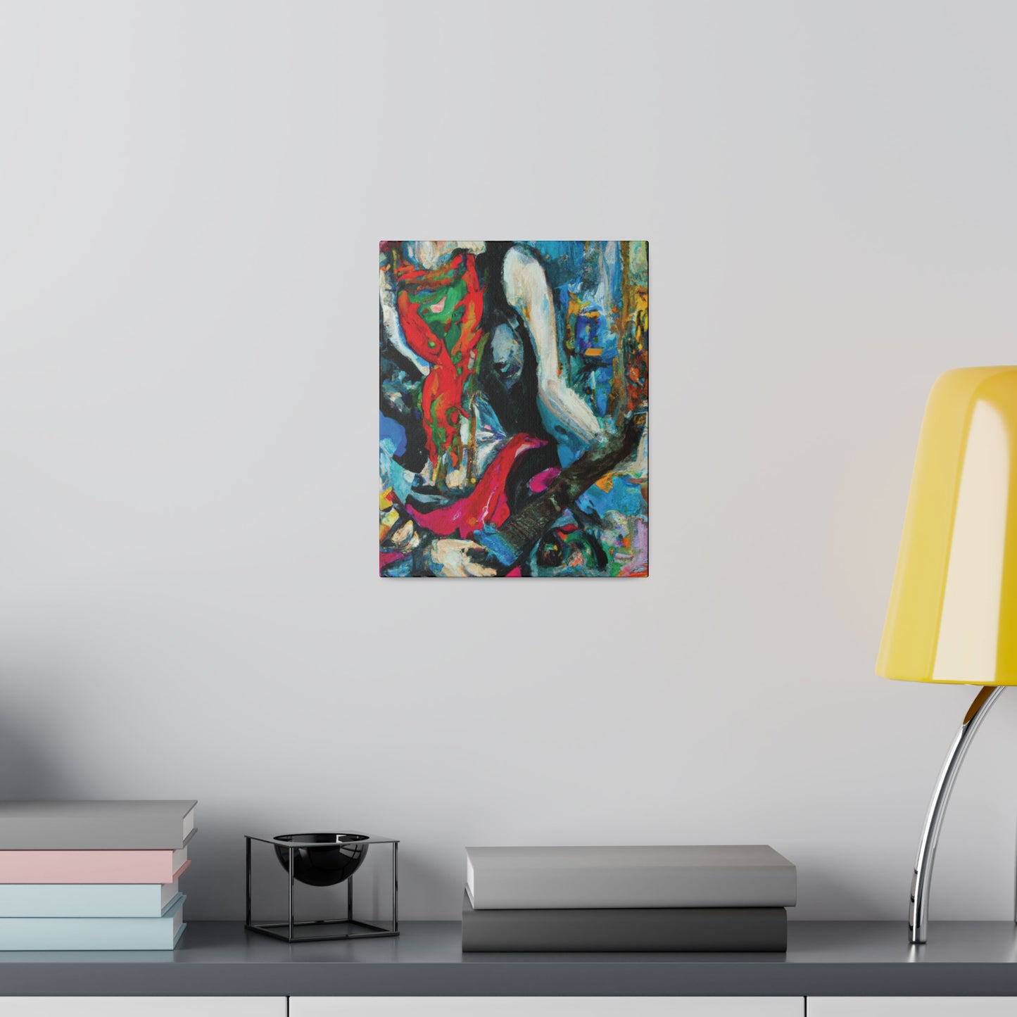 8722E - Rockstar Oil Painting Style Print | Poster | Home Decor | Wall Art | Music Art | Canvas