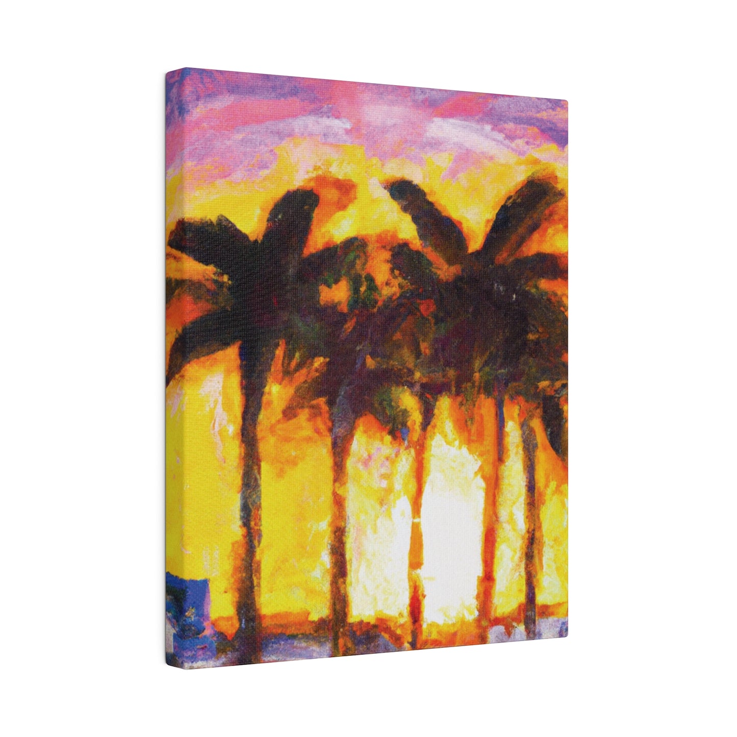 1535V - Miami Beach Sunset Painting Print | Miami | Beach | Sunset | Poster | Home Decor | Wall Art | Canvas