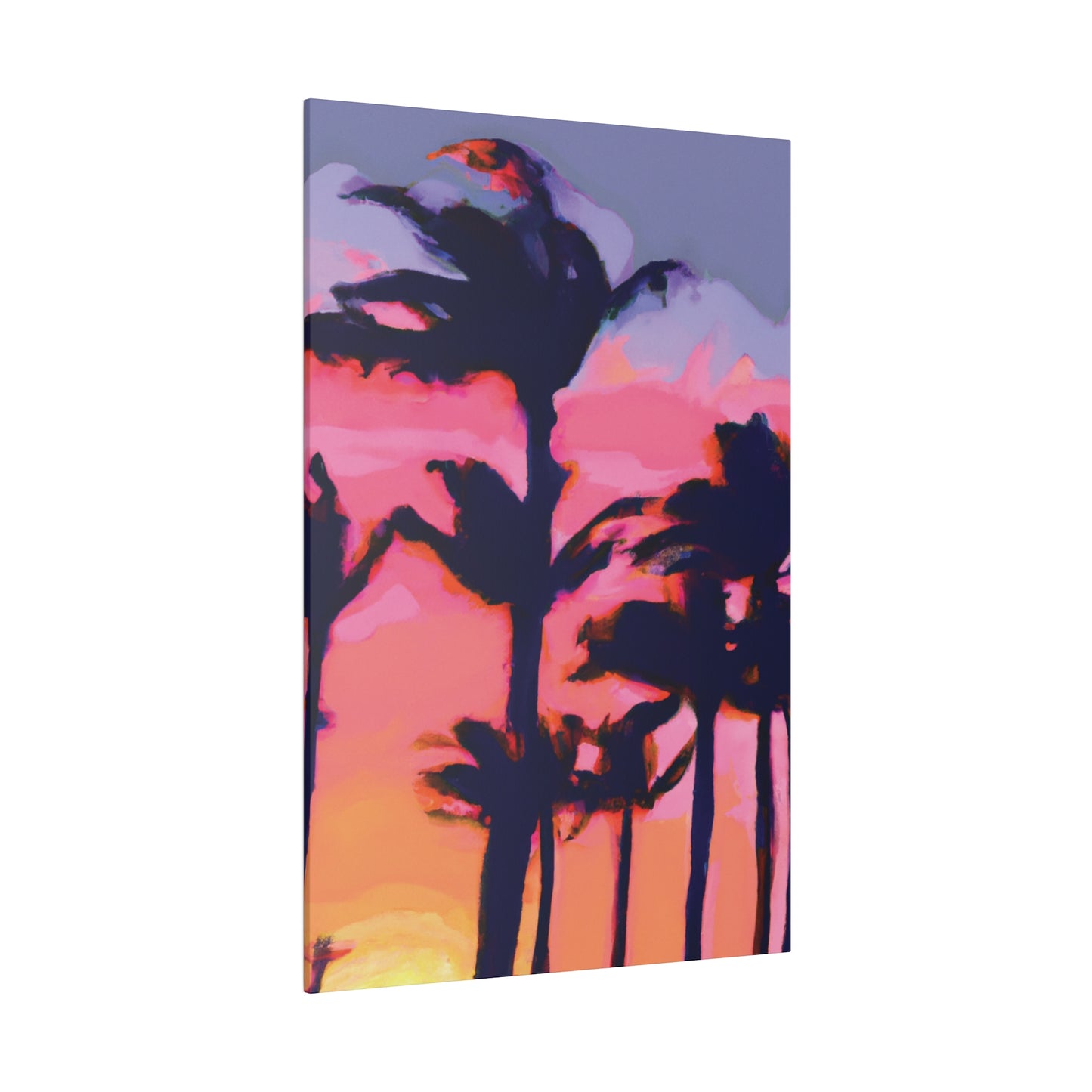 7993P - Miami Beach Sunset Painting Print | Miami | Beach | Sunset | Poster | Home Decor | Wall Art | Canvas