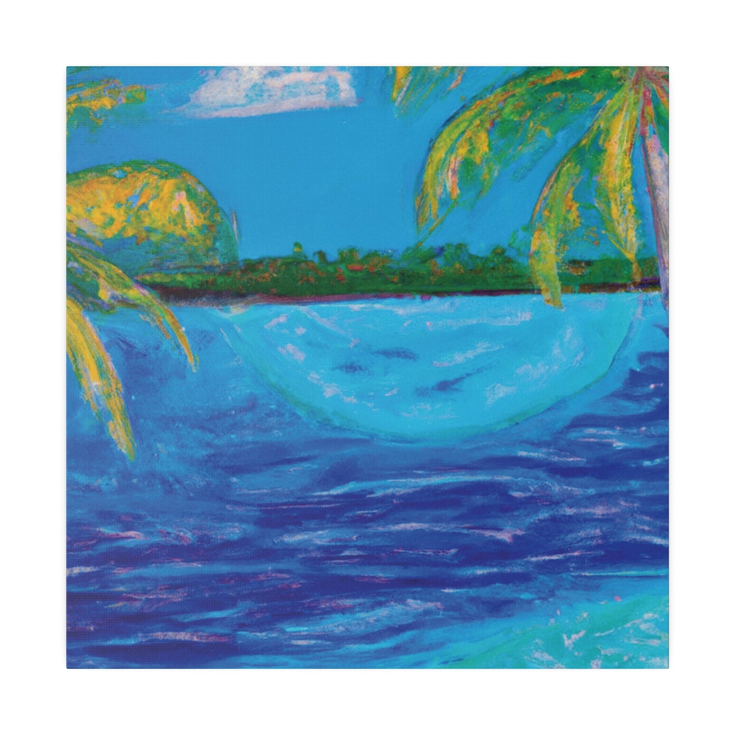 6704T - Bahamas Ocean Painting Print | Bahamas | Ocean | Beach | Poster | Home Decor | Wall Art | Canvas