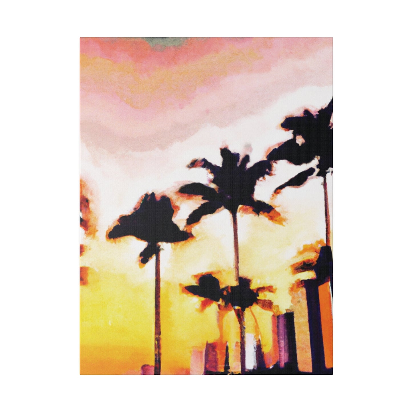 8005X - Miami Beach Sunset Painting Print | Miami | Beach | Sunset | Poster | Home Decor | Wall Art | Canvas