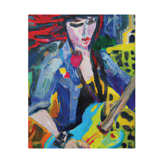 5084Q - Rockstar Oil Painting Style Print | Poster | Home Decor | Wall Art | Music Art | Canvas