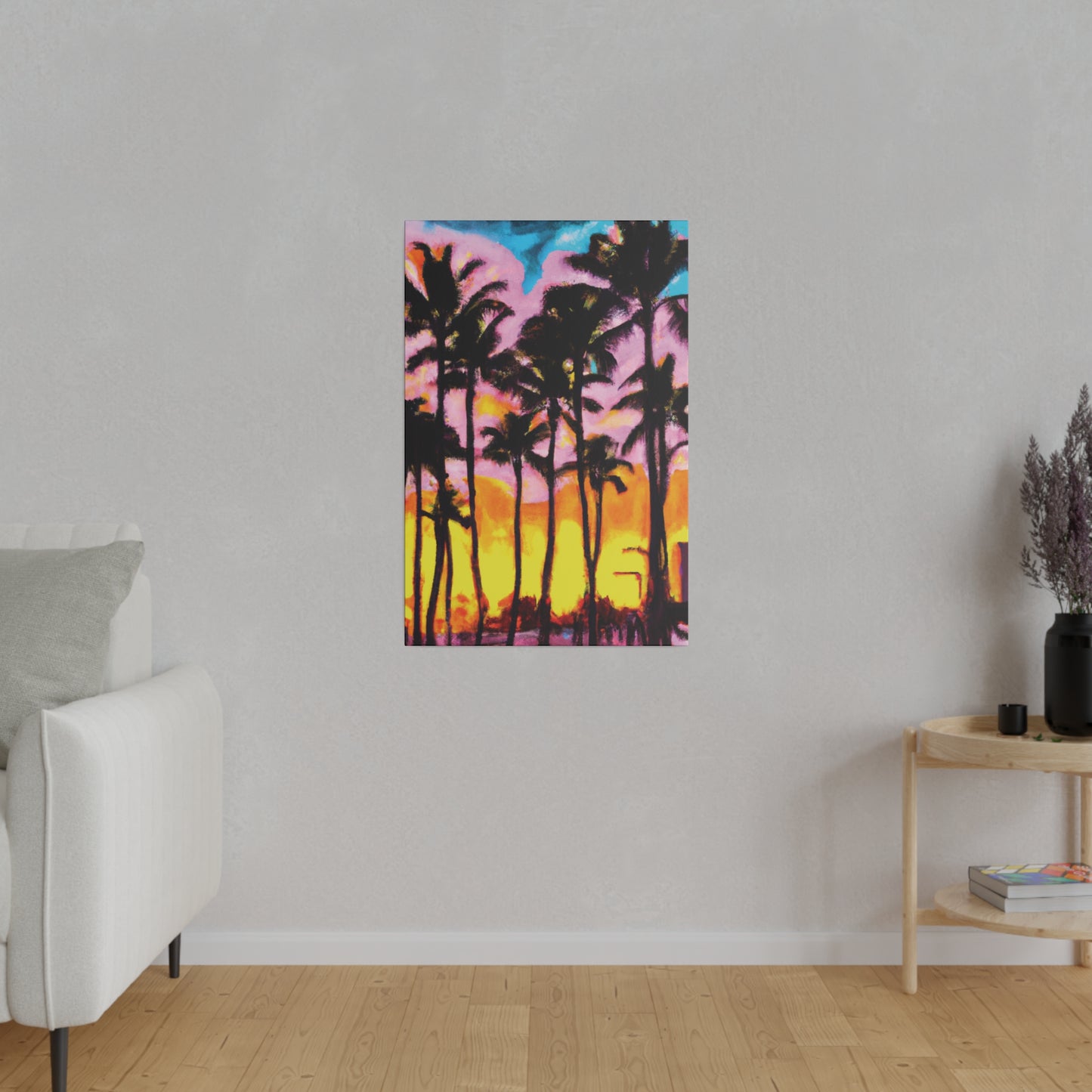 6202Q - Miami Beach Sunset Painting Print | Miami | Beach | Sunset | Poster | Home Decor | Wall Art | Canvas