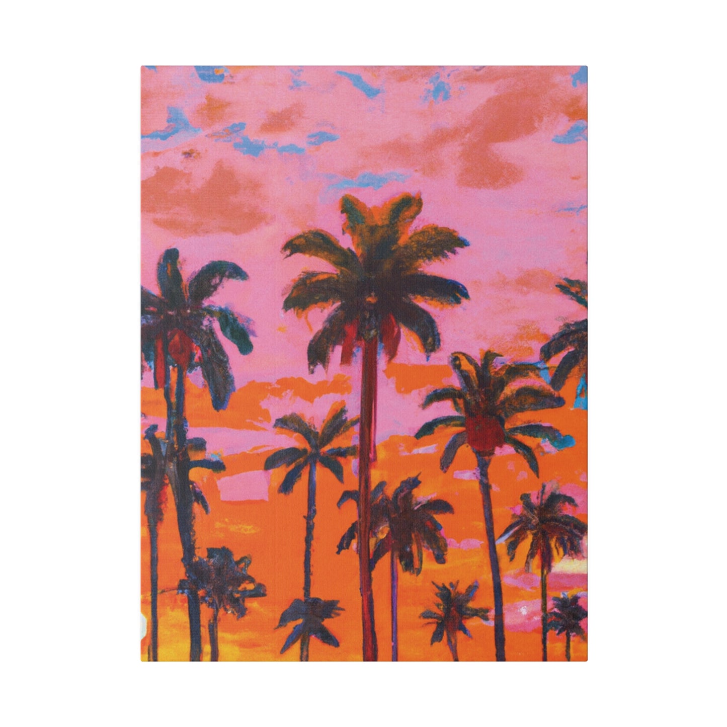 9385A - Miami Beach Sunset Painting Print | Miami | Beach | Sunset | Poster | Home Decor | Wall Art | Canvas