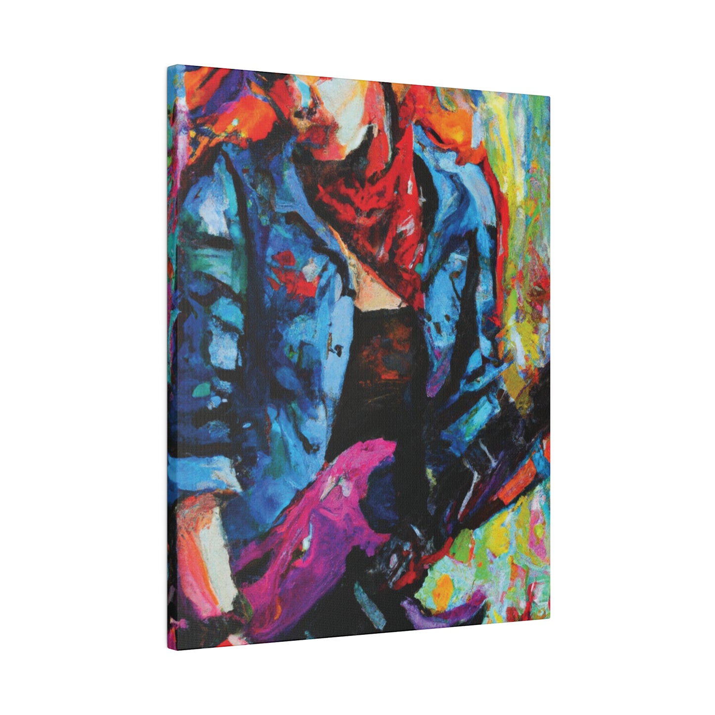 9531Q - Rockstar Oil Painting Style Print | Poster | Home Decor | Wall Art | Music Art | Canvas