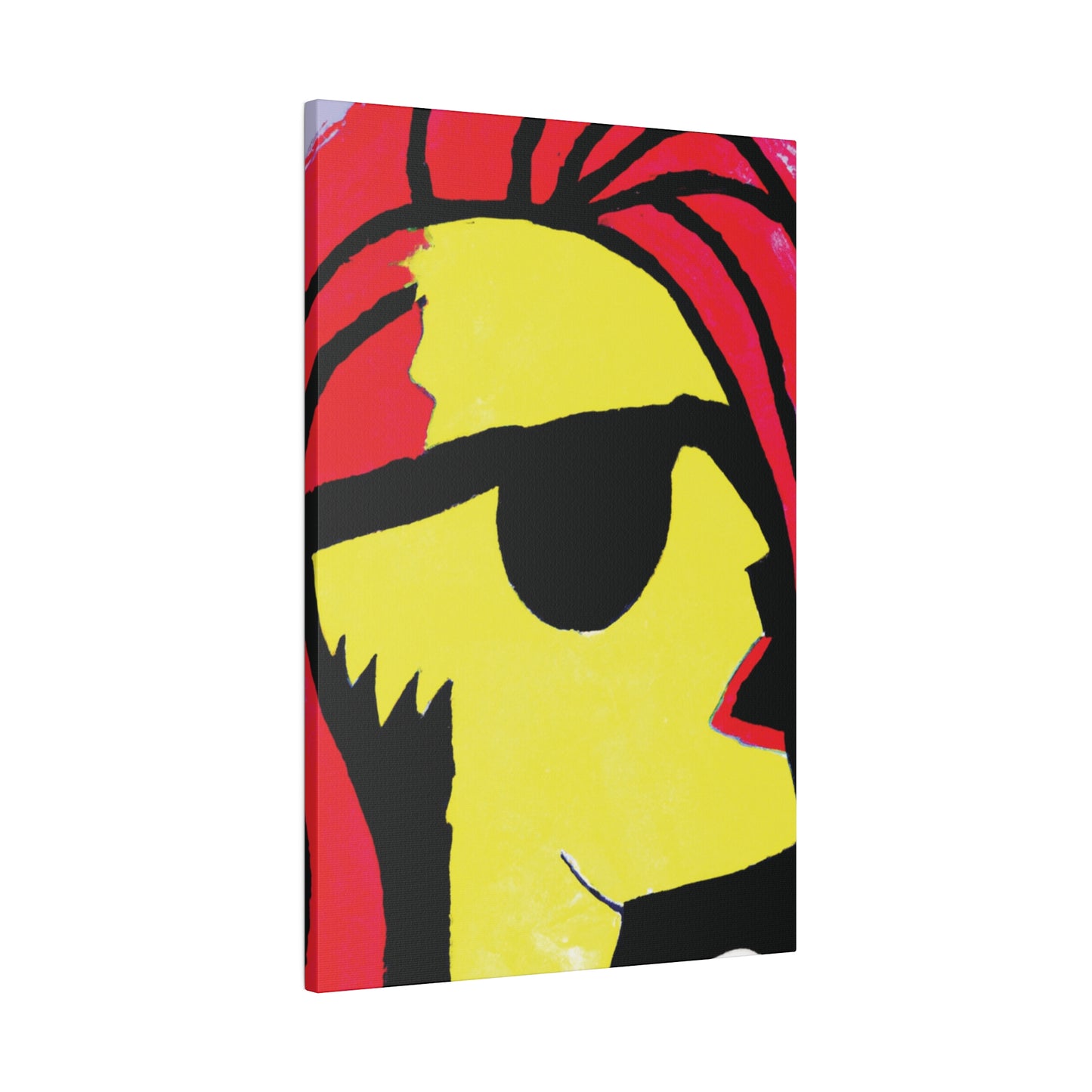 9456P - Rockstar Painting Print | Face | Abstract | Poster | Home Decor | Wall Art | Music Art | Canvas