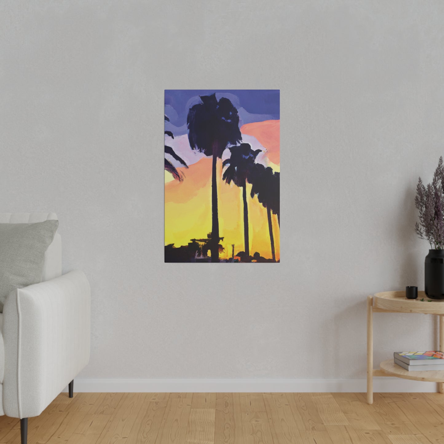 8023Y - Miami Beach Sunset Painting Print | Miami | Beach | Sunset | Poster | Home Decor | Wall Art | Canvas