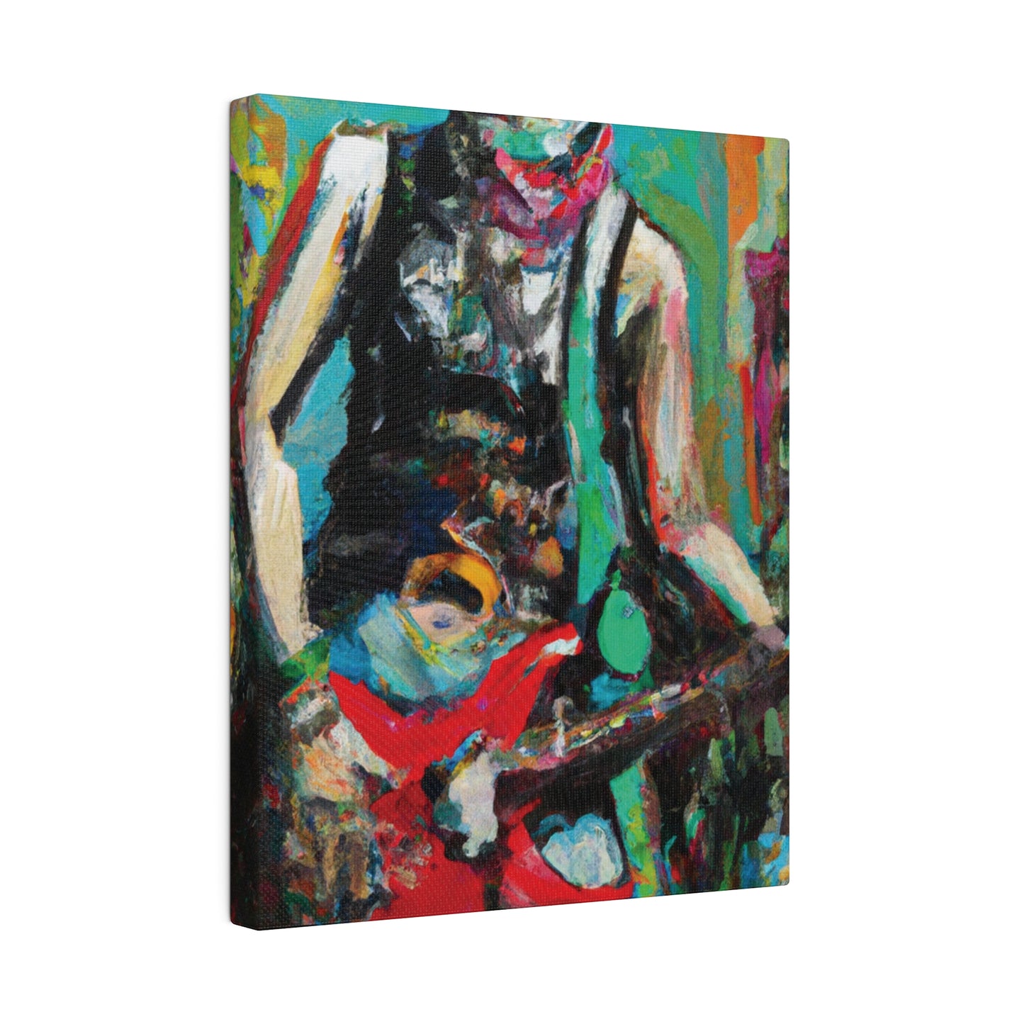 9287Z - Rockstar Oil Painting Style Print | Poster | Home Decor | Wall Art | Music Art | Canvas