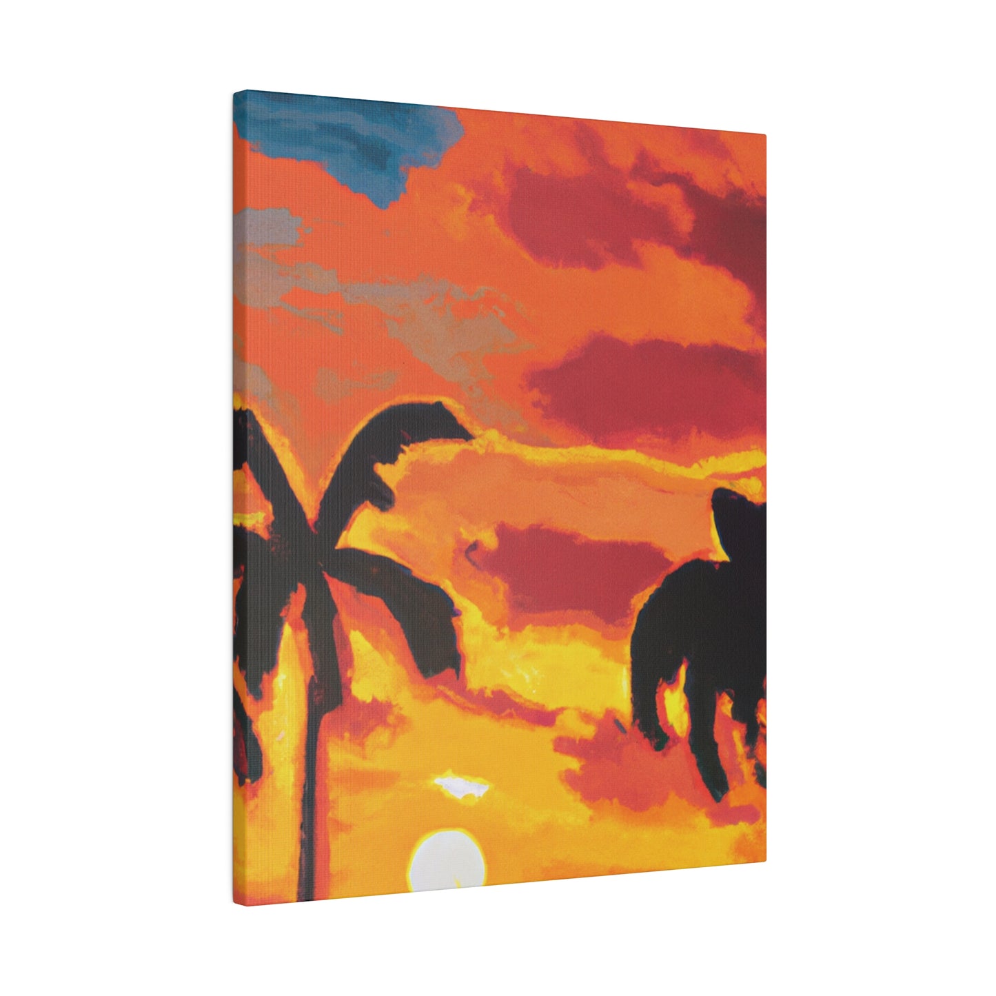 497L - Miami Beach Sunset Painting Print | Miami | Beach | Sunset | Poster | Home Decor | Wall Art | Canvas